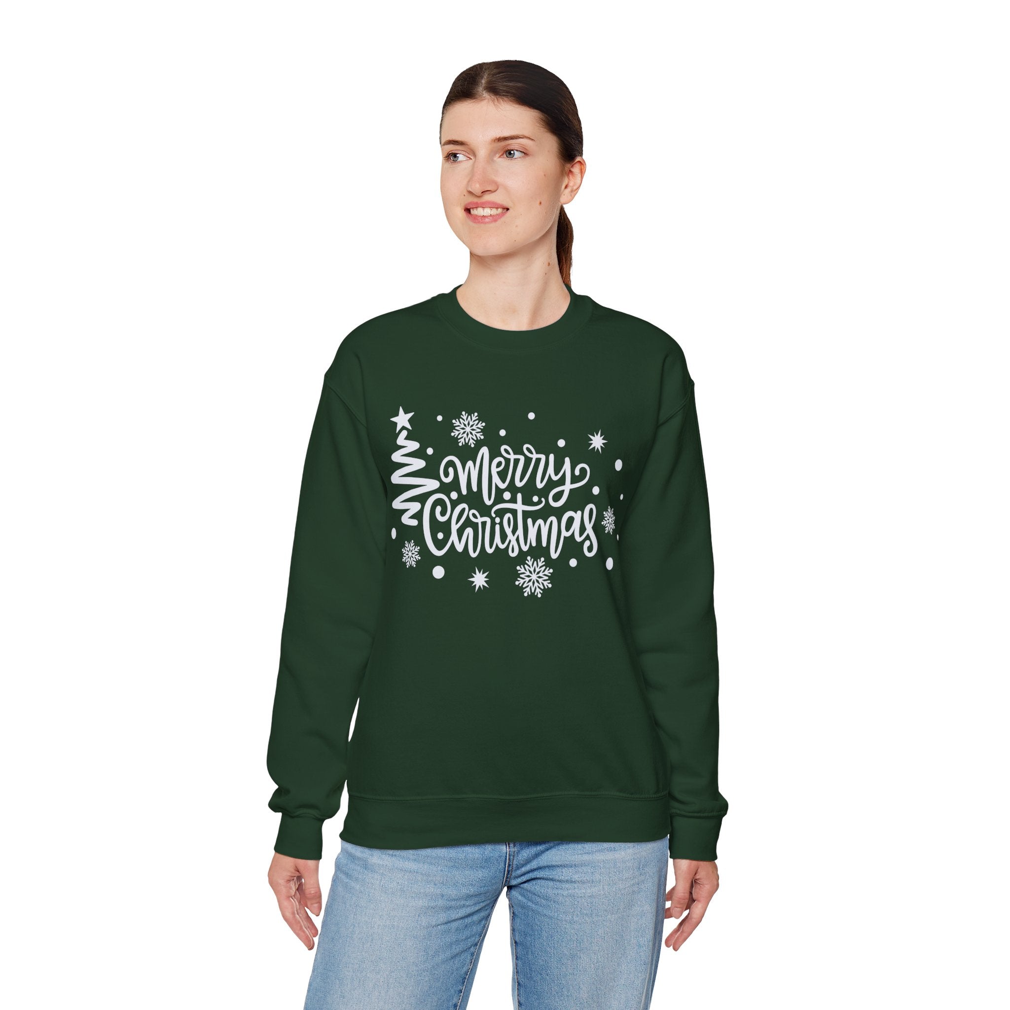 Merry Christmas Crewneck Sweatshirt – Cozy Holiday Essential