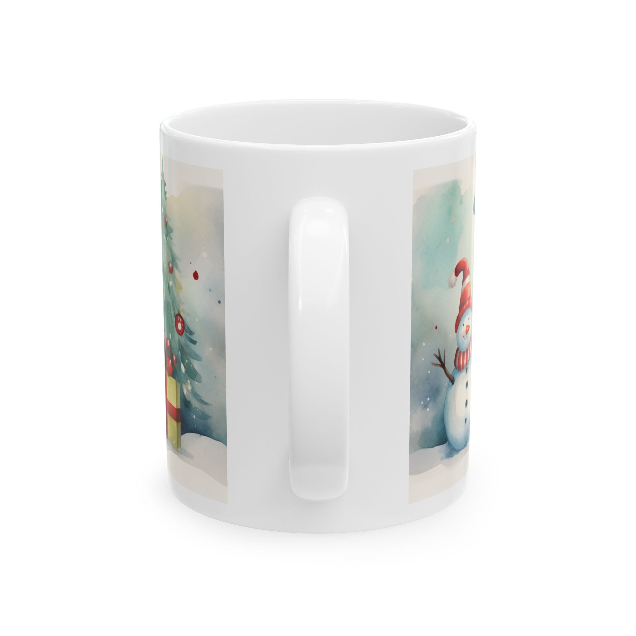 Festive Snowman Ceramic Mug for Holiday Cheer