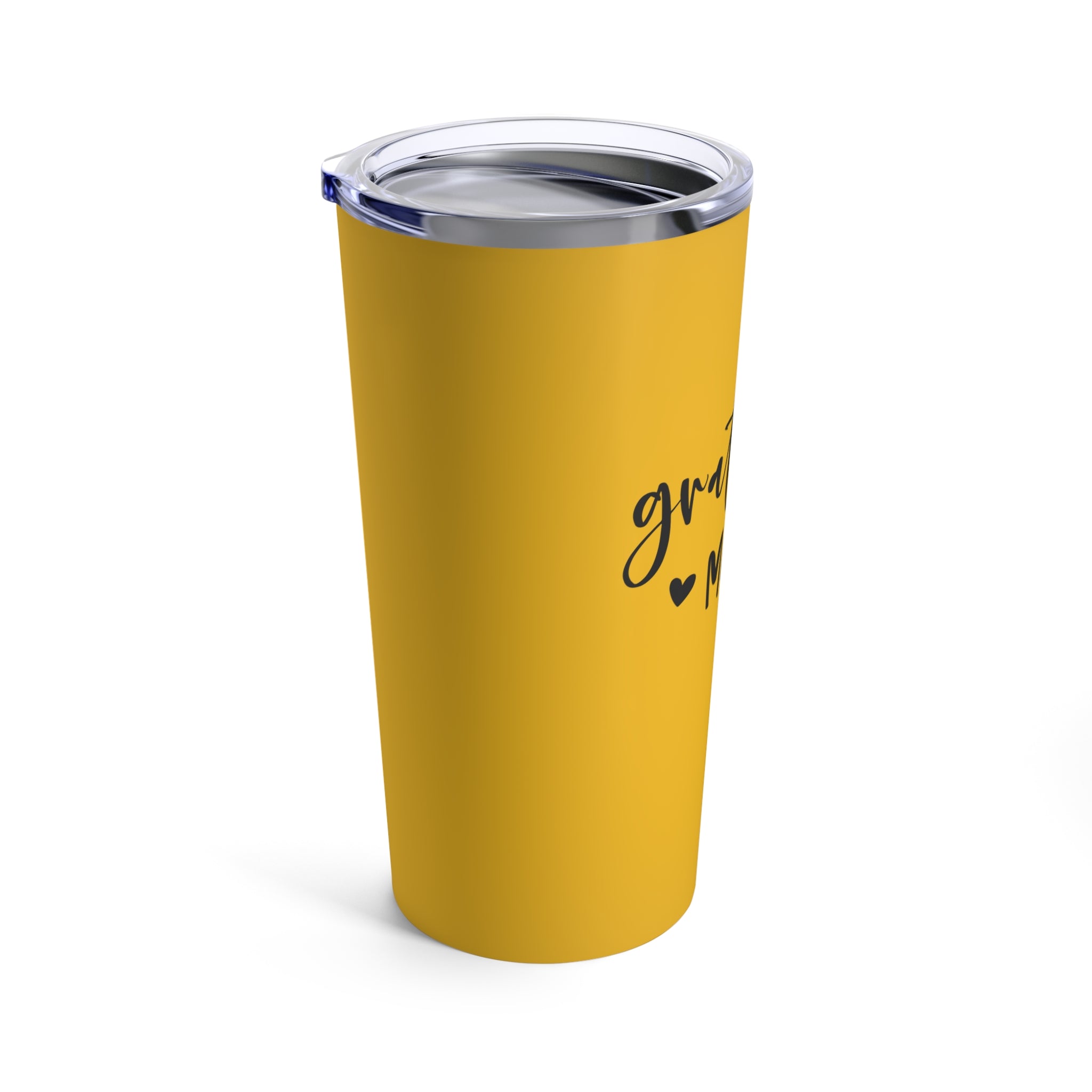 Grateful mama Insulated Stainless Steel Yellow Tumbler 20oz