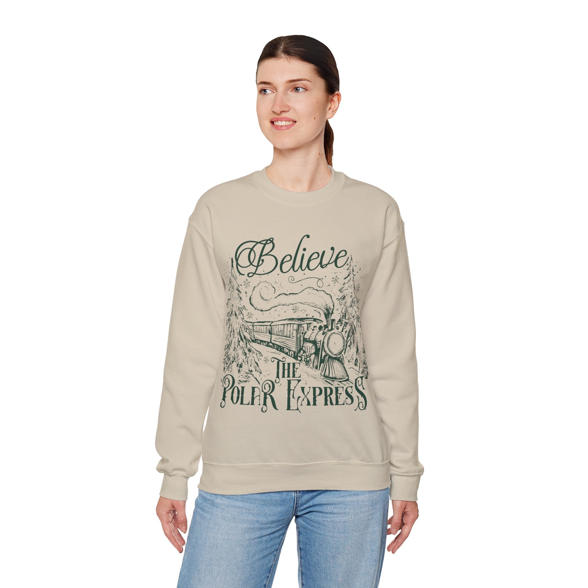 Believe in The Polar Express Crewneck Sweatshirt -Unisex