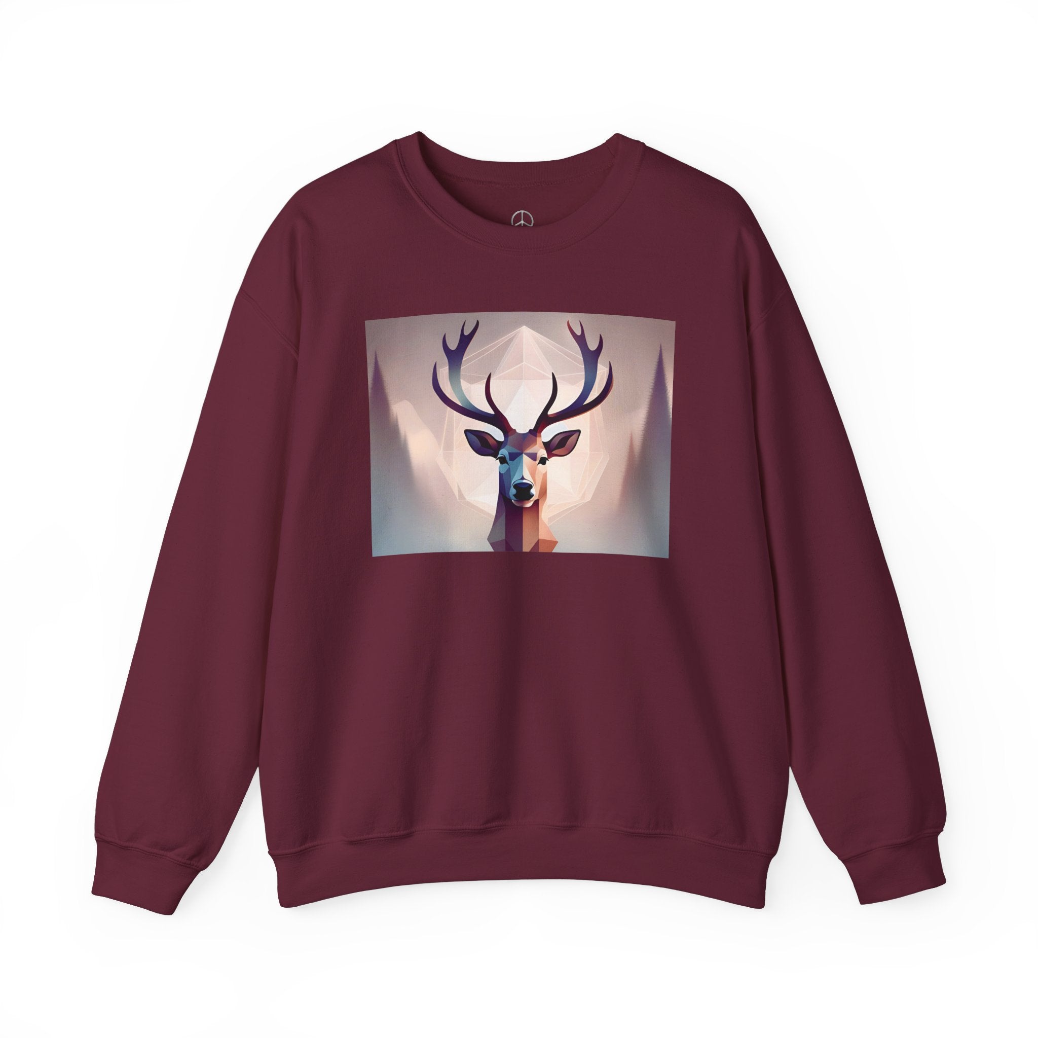 Deer Print Crewneck Sweatshirt - Cozy and Trendy for all Occasions