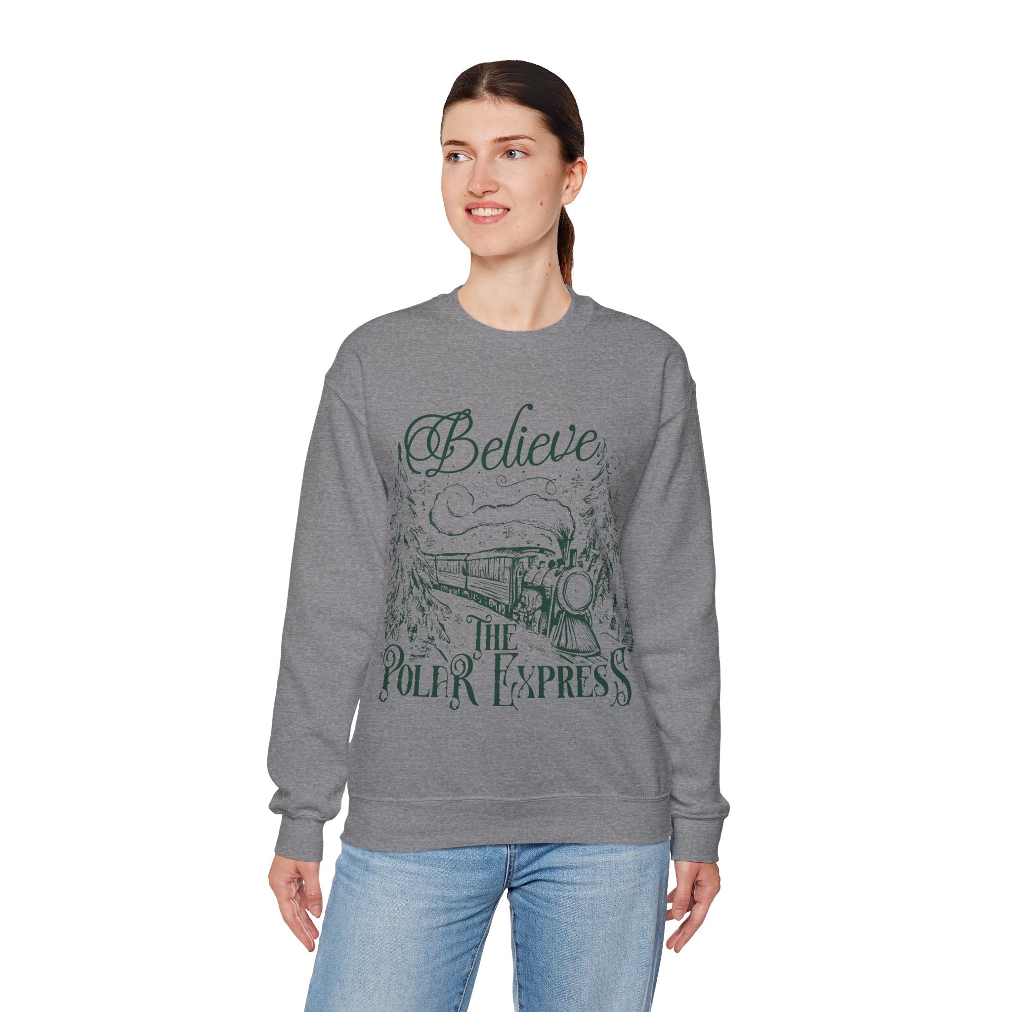 Believe in The Polar Express Crewneck Sweatshirt -Unisex