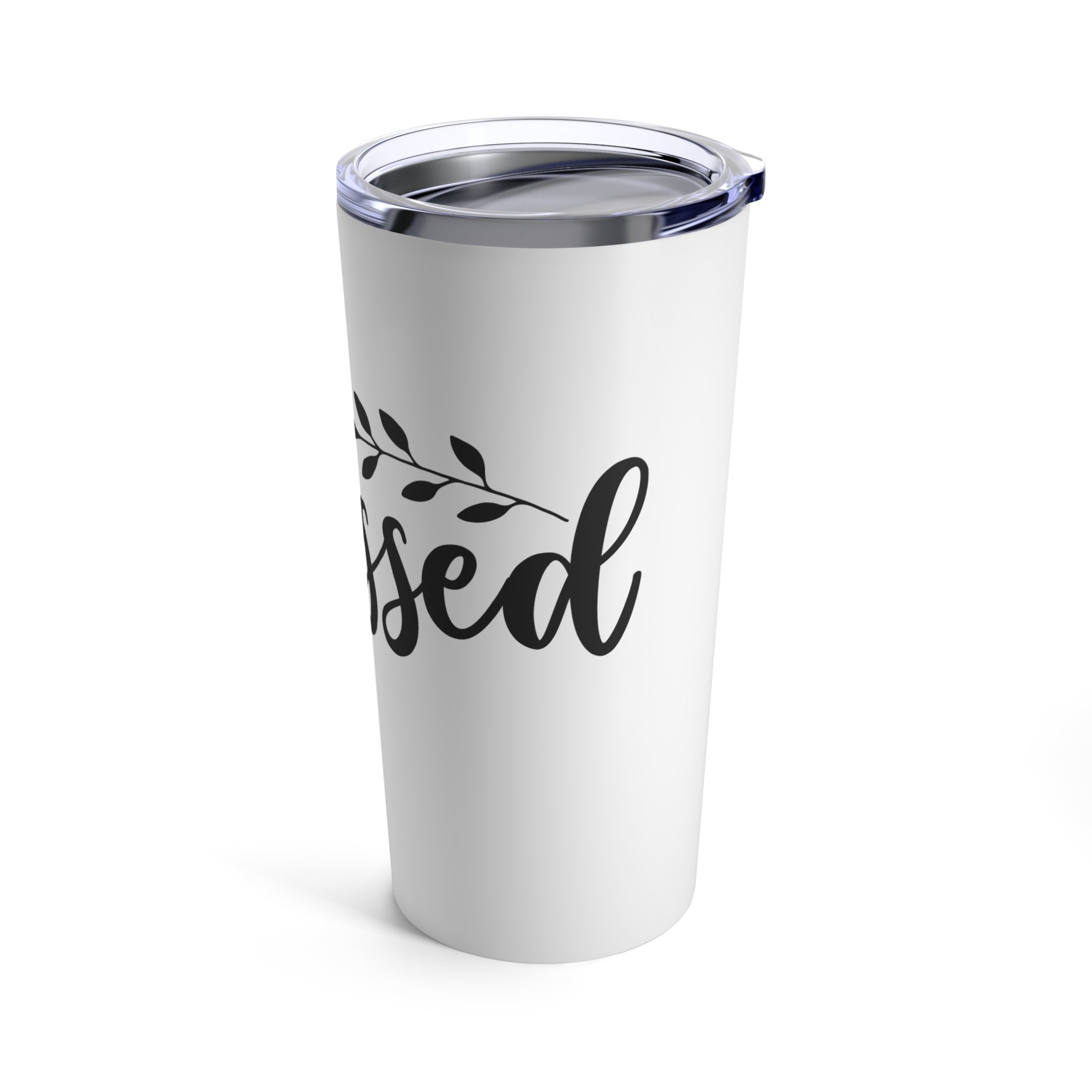 Blessed Insulated Stainless Steel White Tumbler 20oz