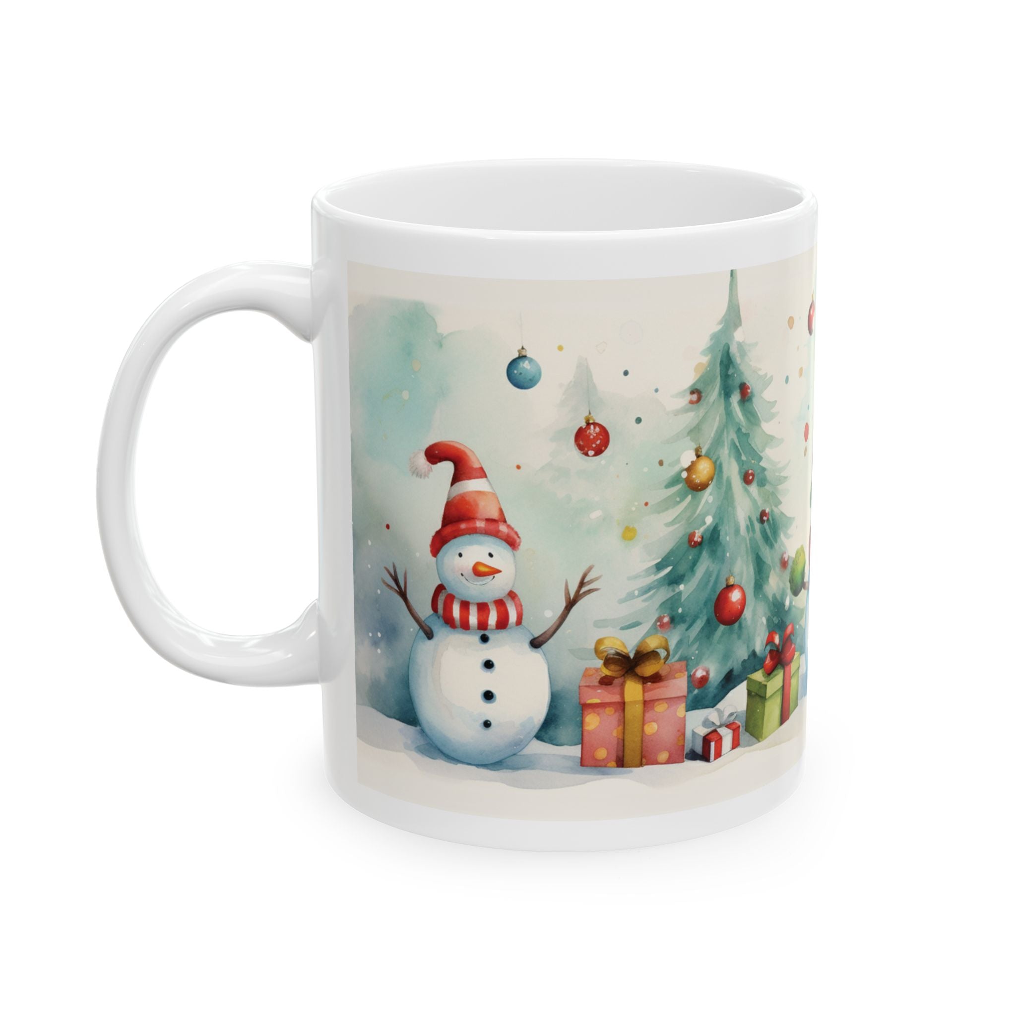 Festive Snowman Ceramic Mug for Holiday Cheer