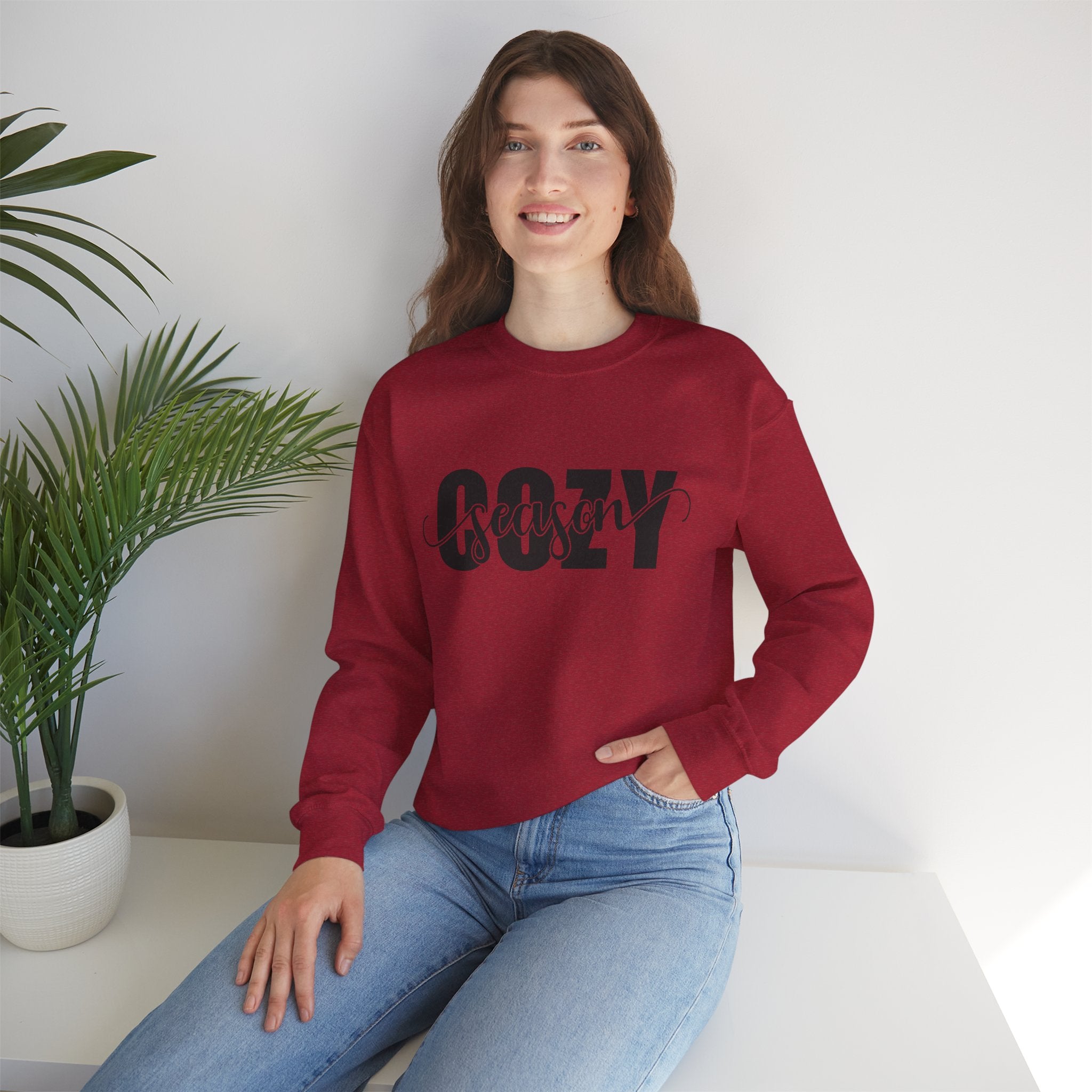 Cozy Season Crewneck Sweatshirt - Perfect Fall & Winter Wear