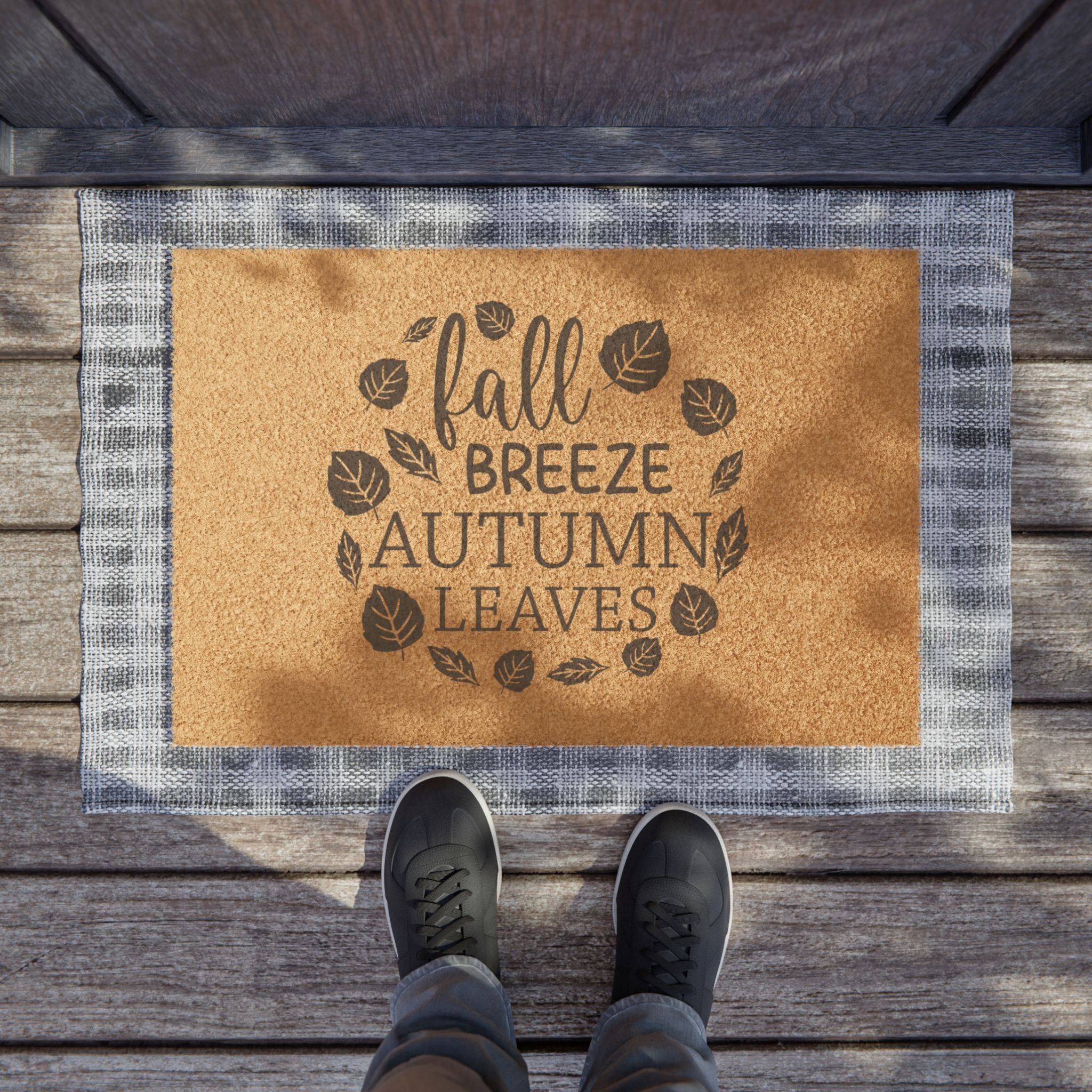 Fall Breeze Autumn Leaves Doormat