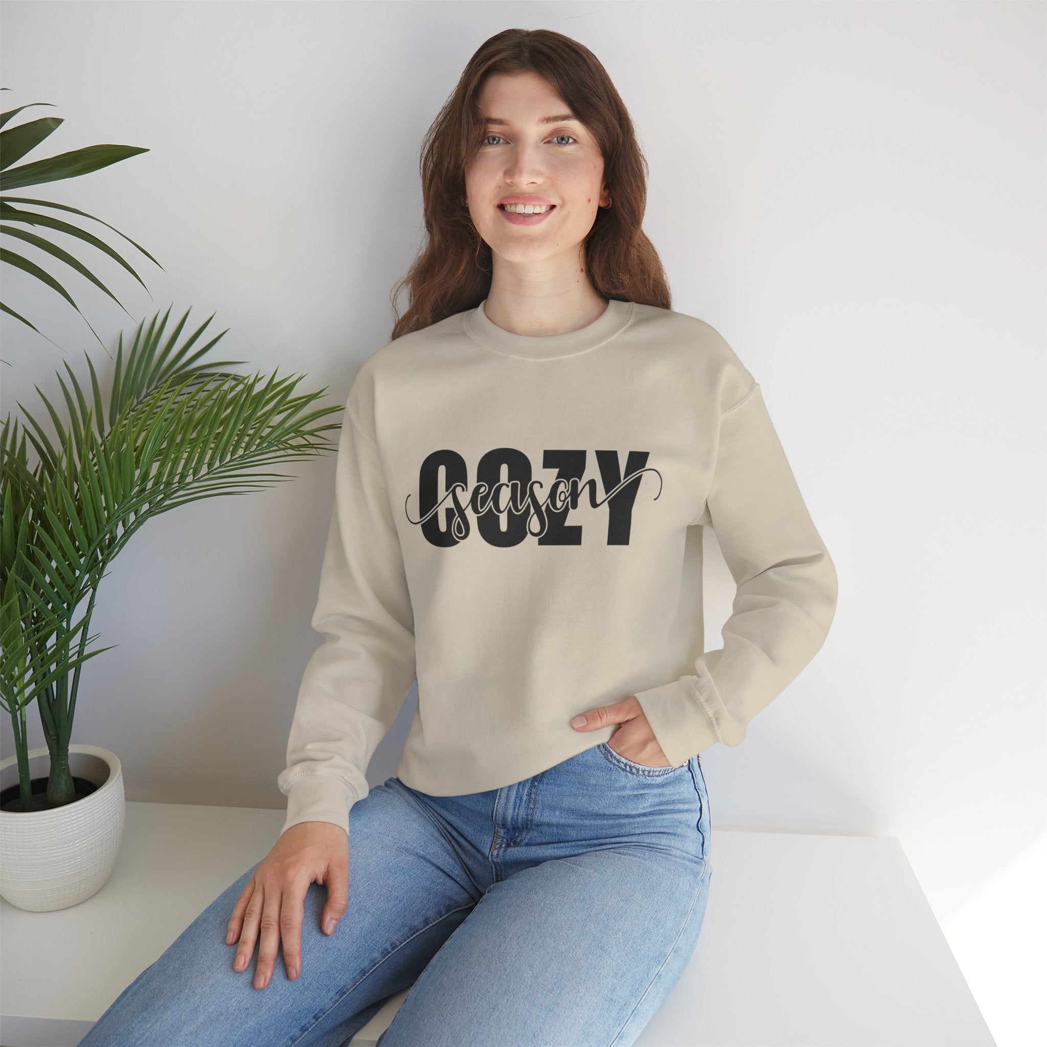 Cozy Season Crewneck Sweatshirt - Perfect Fall & Winter Wear