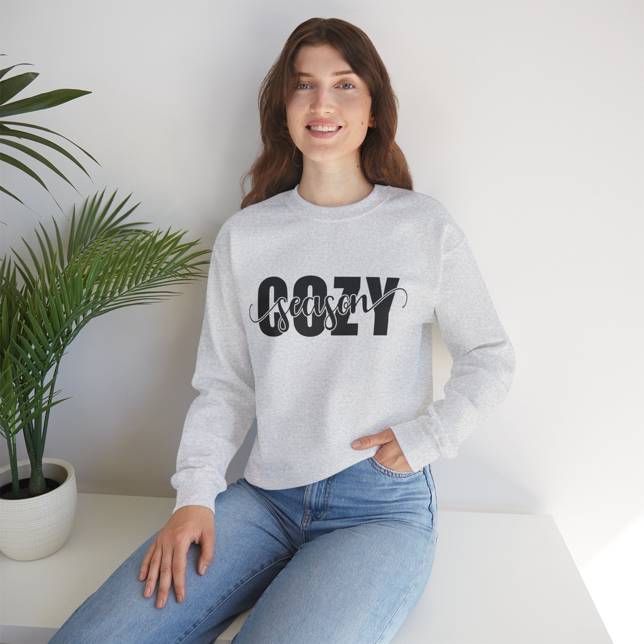 Cozy Season Crewneck Sweatshirt - Perfect Fall & Winter Wear