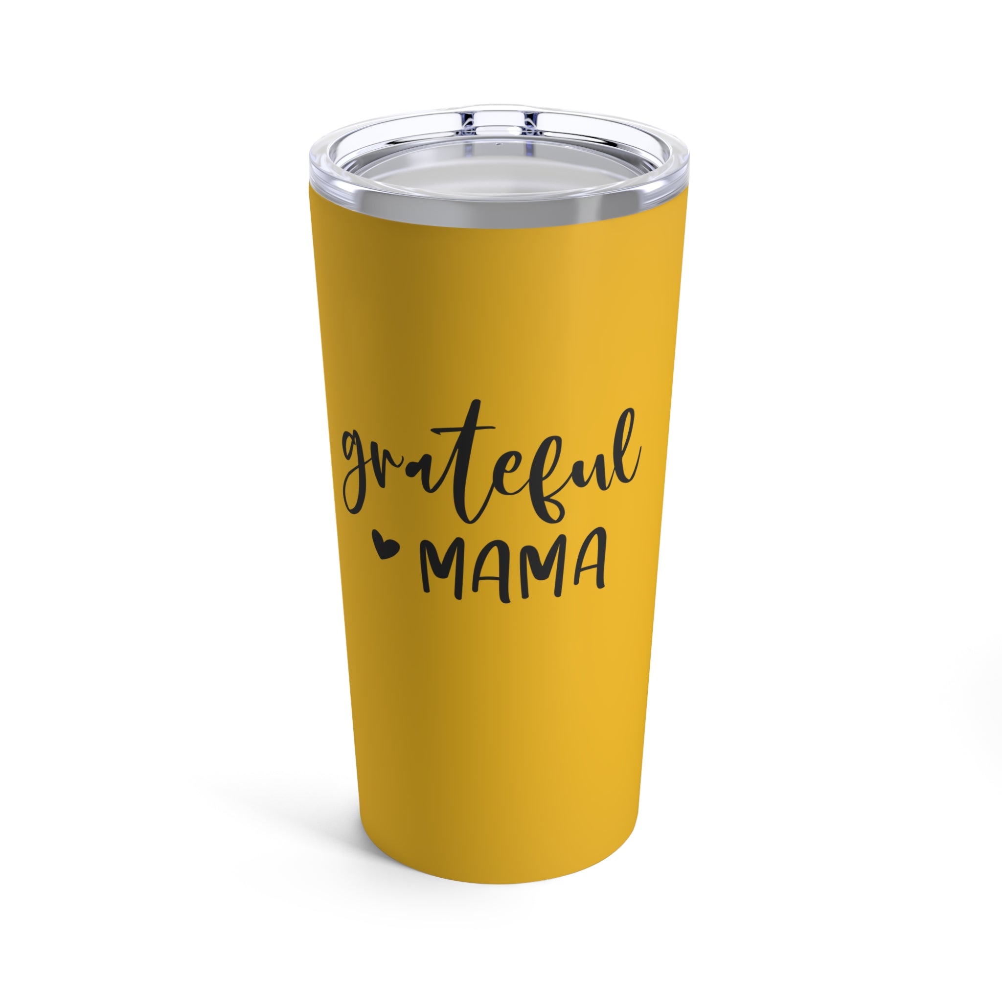 Grateful mama Insulated Stainless Steel Yellow Tumbler 20oz