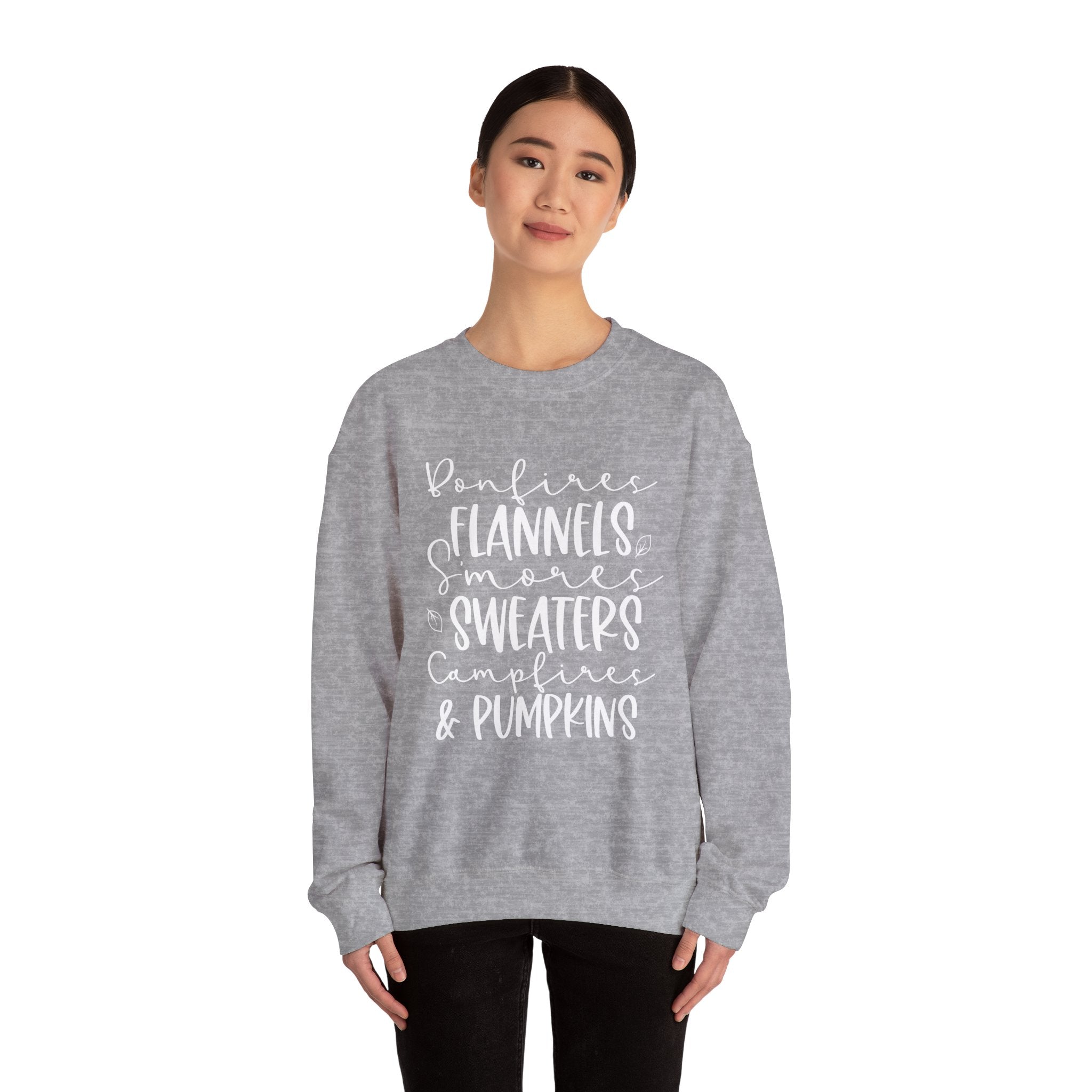 Autumn/Fall Crewneck Sweatshirt (Bonfire, Flannel, S'mores...)