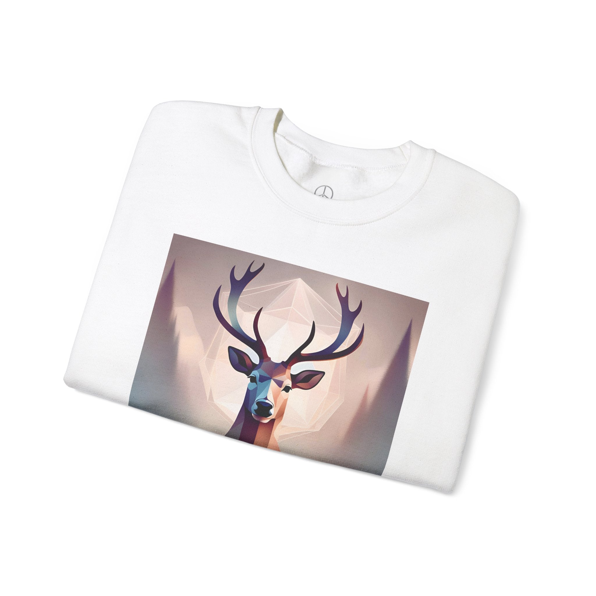 Deer Print Crewneck Sweatshirt - Cozy and Trendy for all Occasions