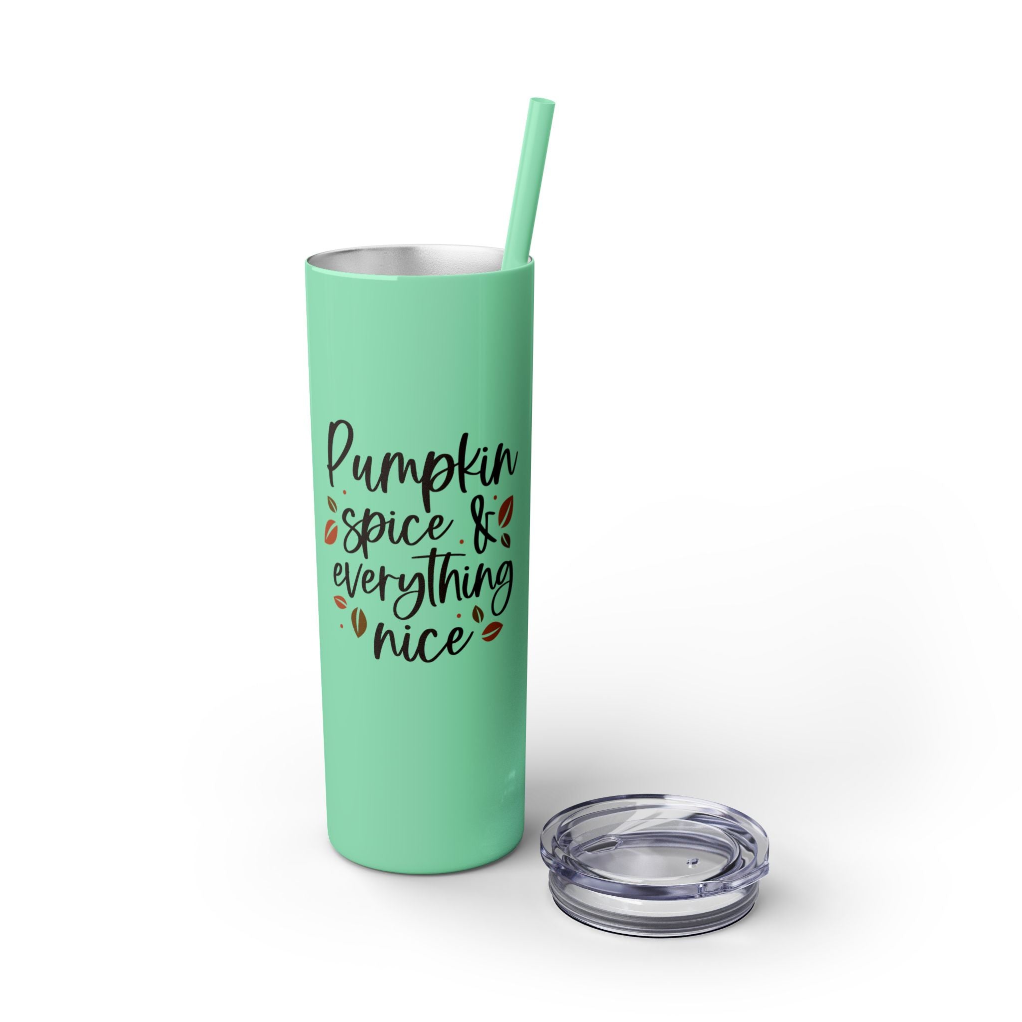 Pumpkin Spice & Everything Nice Insulated Stainless Skinny Tumbler 20oz