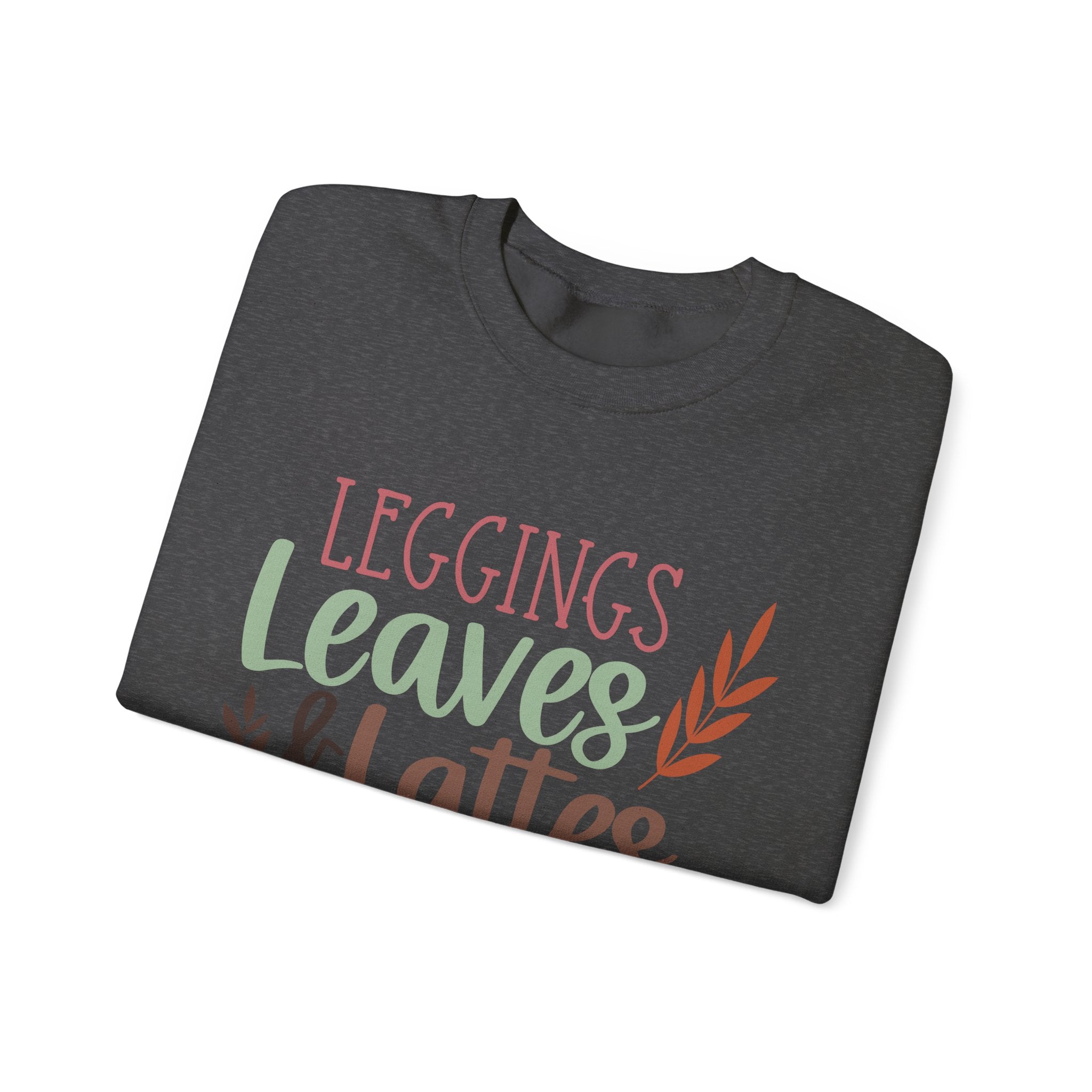 Autumn/Fall Crewneck Sweatshirt (Leggings, leaves & Latte...)