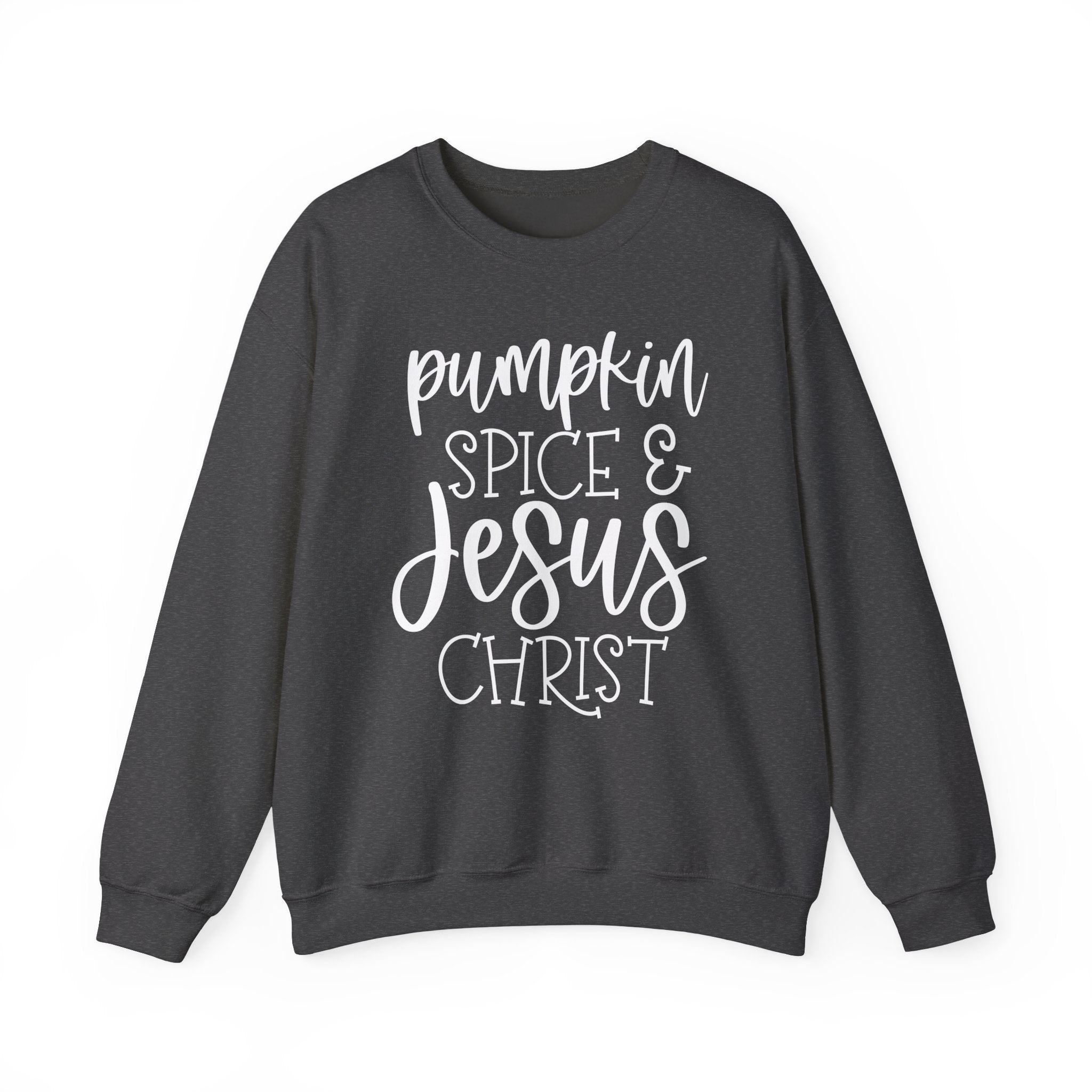 Autumn/Fall Pumpkin Spice & Jesus Christ Crewneck Sweatshirt