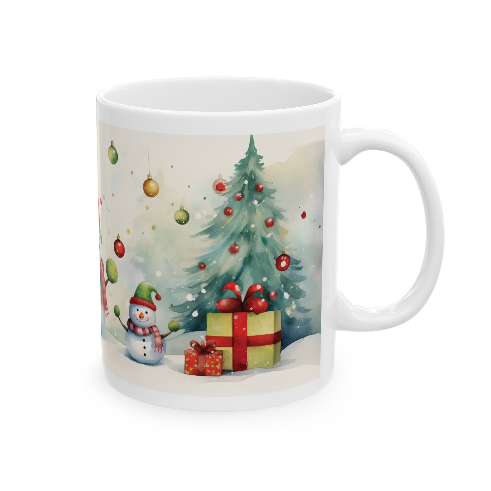 Festive Snowman Ceramic Mug for Holiday Cheer