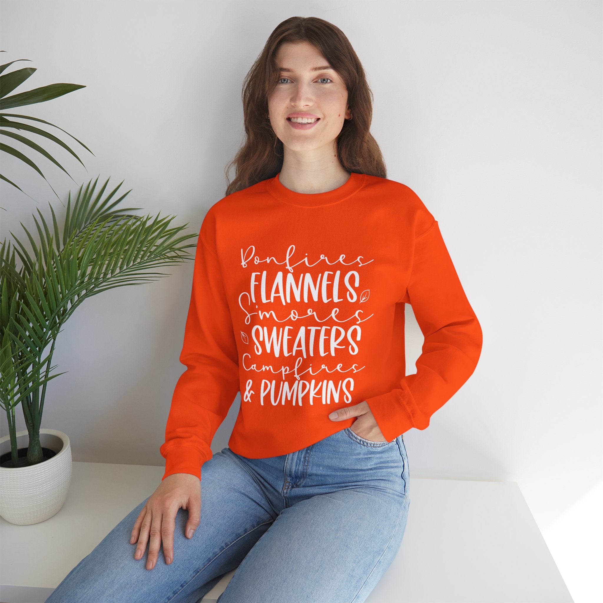 Autumn/Fall Crewneck Sweatshirt (Bonfire, Flannel, S'mores...)