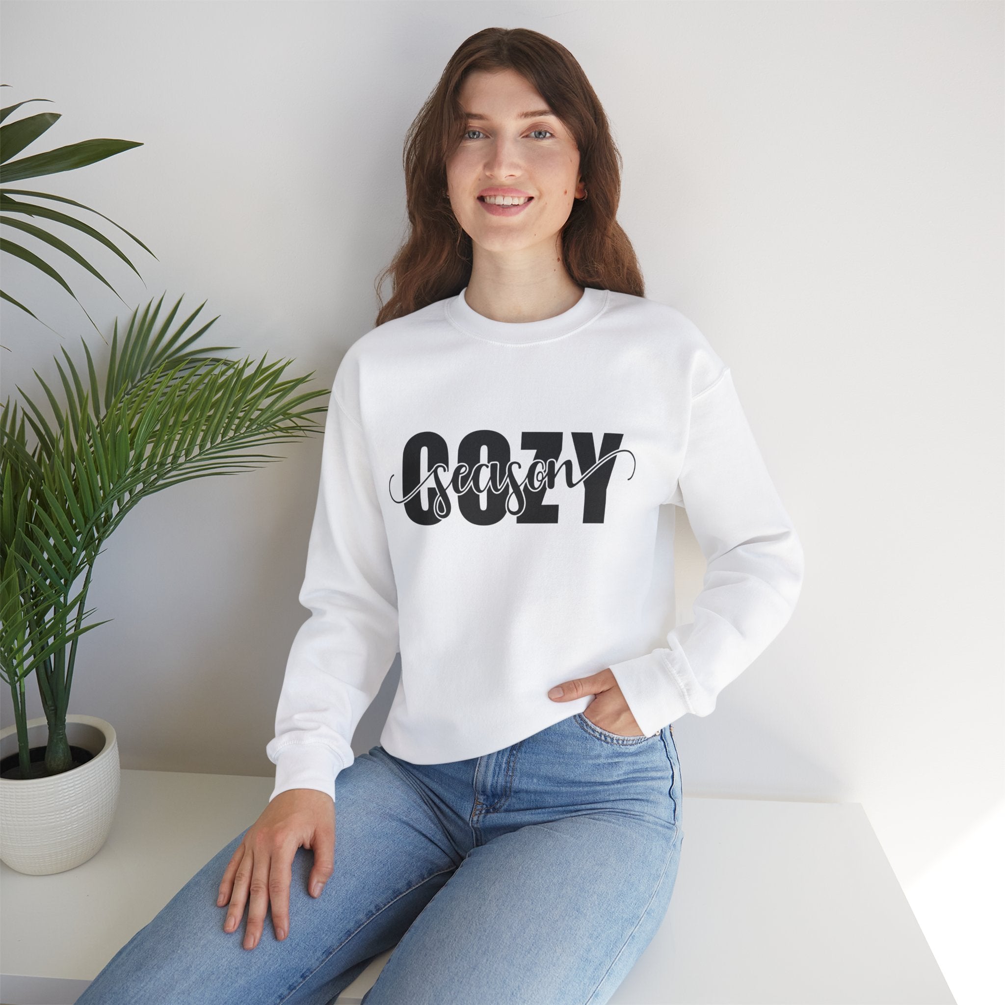 Cozy Season Crewneck Sweatshirt - Perfect Fall & Winter Wear