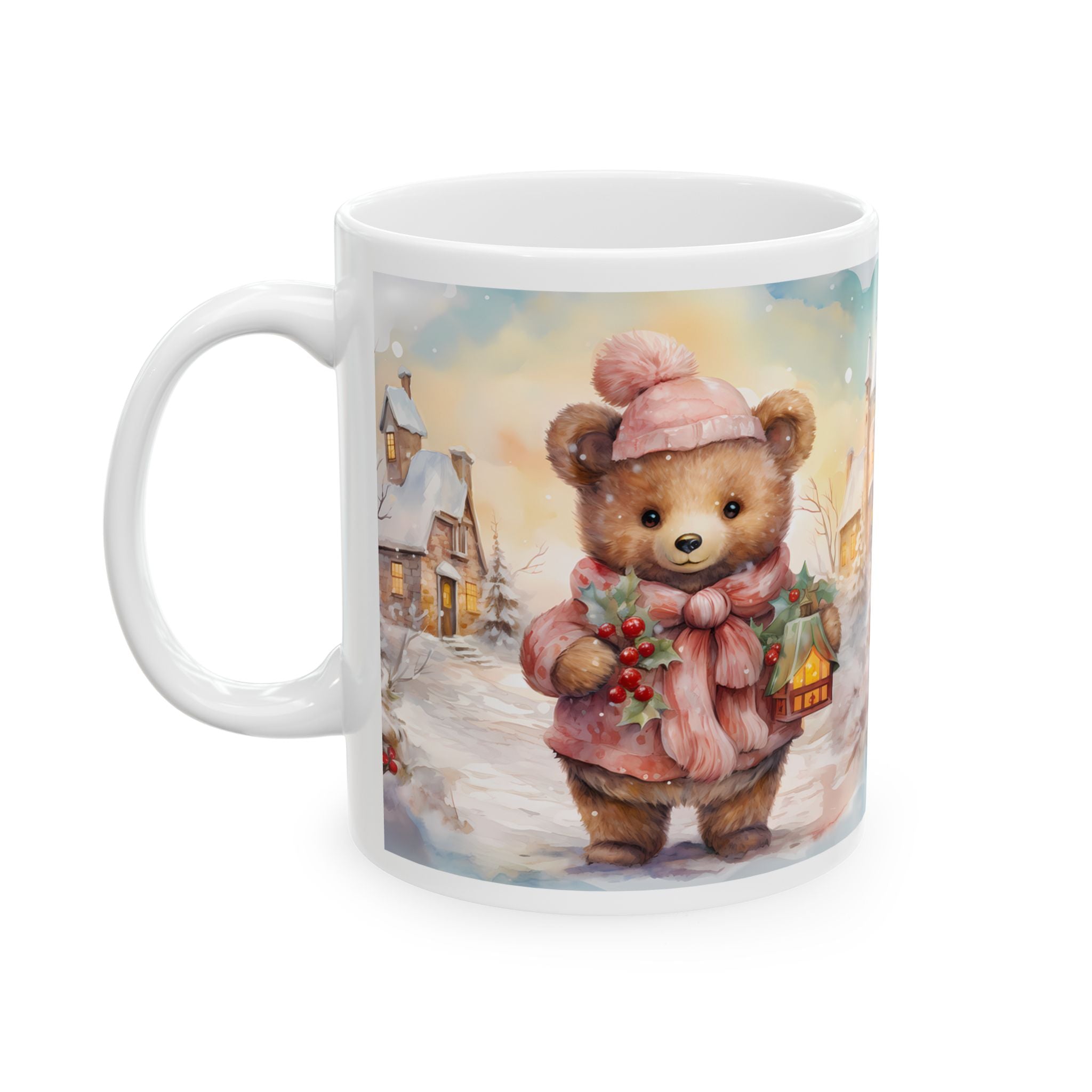 Winter Wonderland Bear Ceramic Mug - 11oz