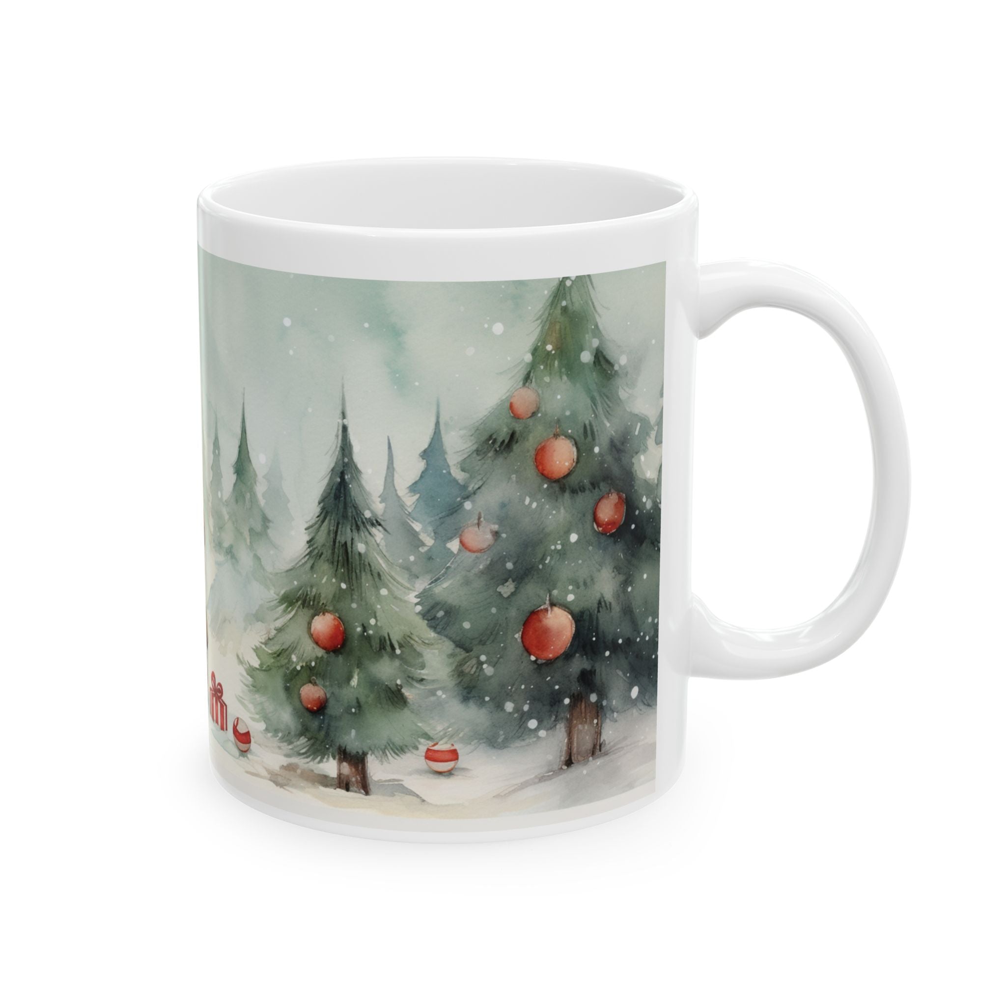 Cozy Holiday Bear Ceramic Mug - Perfect for Christmas Cheer 11oz