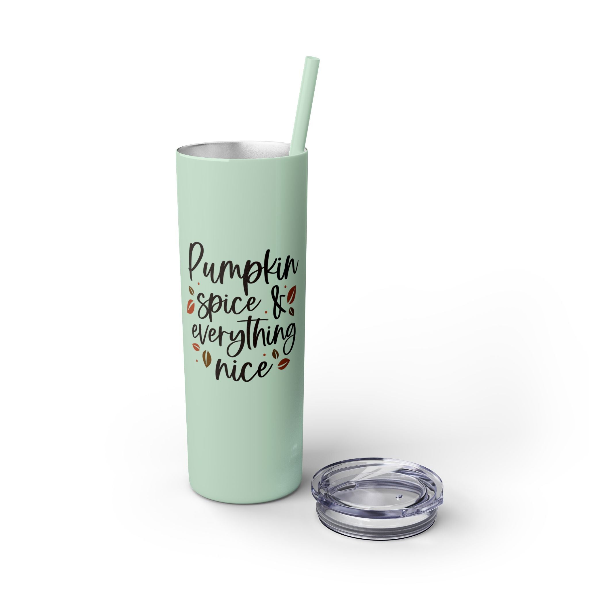 Pumpkin Spice & Everything Nice Insulated Stainless Skinny Tumbler 20oz