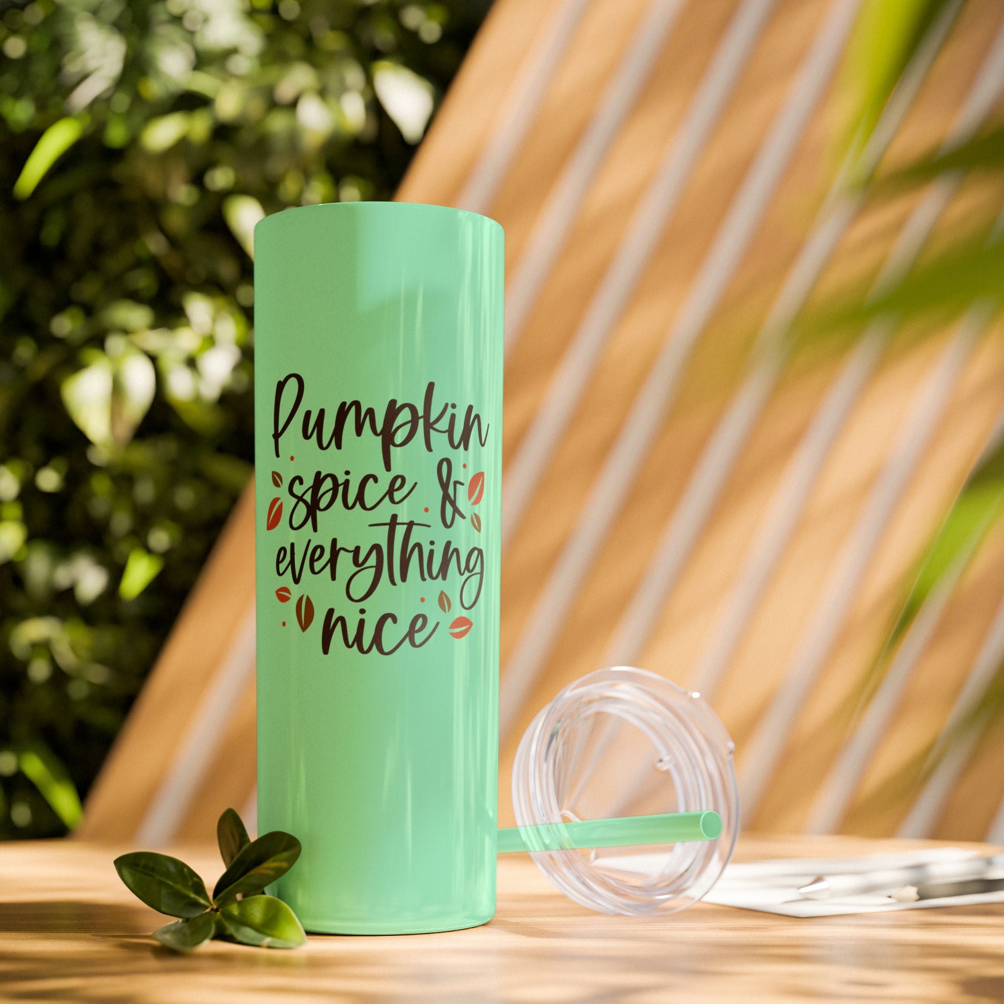 Pumpkin Spice & Everything Nice Insulated Stainless Skinny Tumbler 20oz