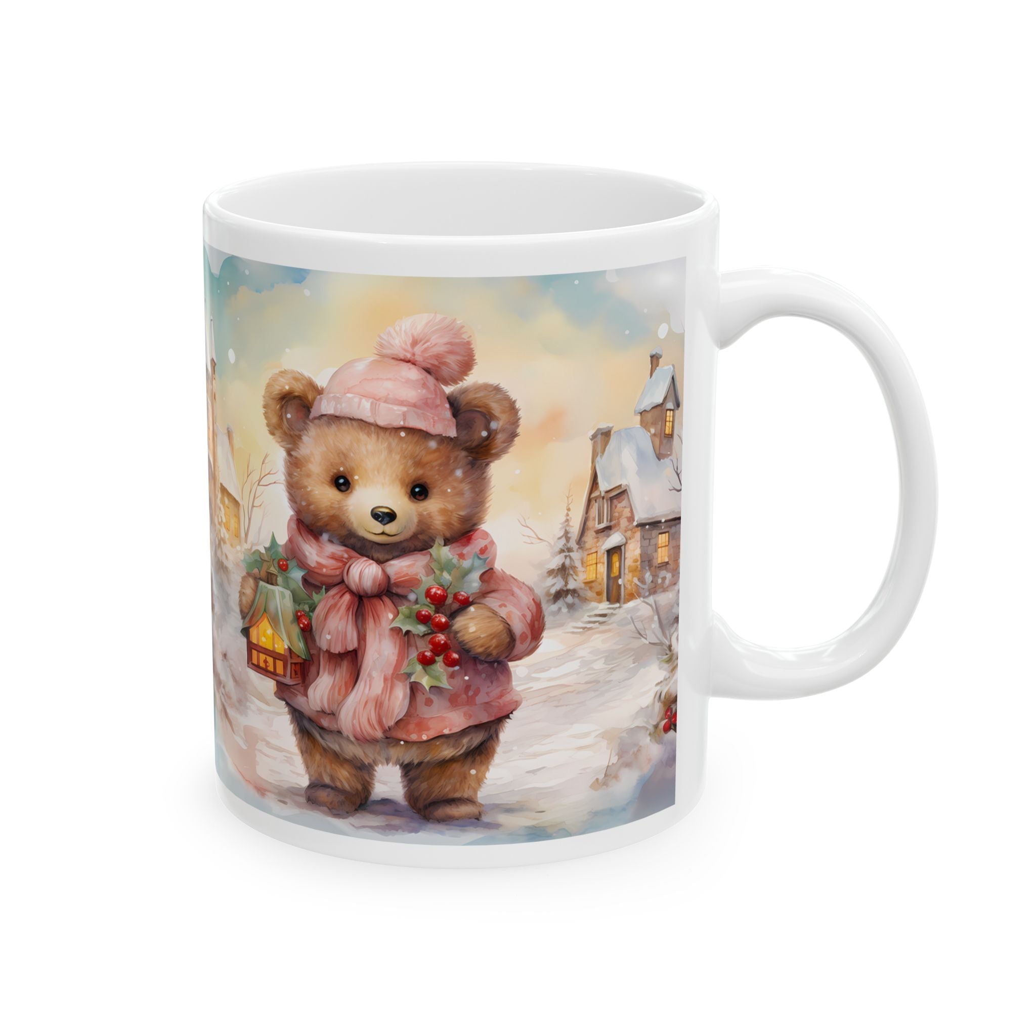 Winter Wonderland Bear Ceramic Mug - 11oz