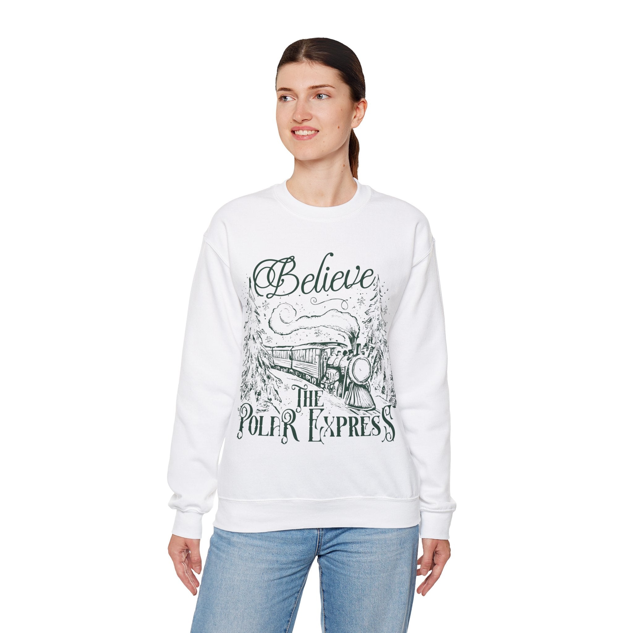 Believe in The Polar Express Crewneck Sweatshirt -Unisex