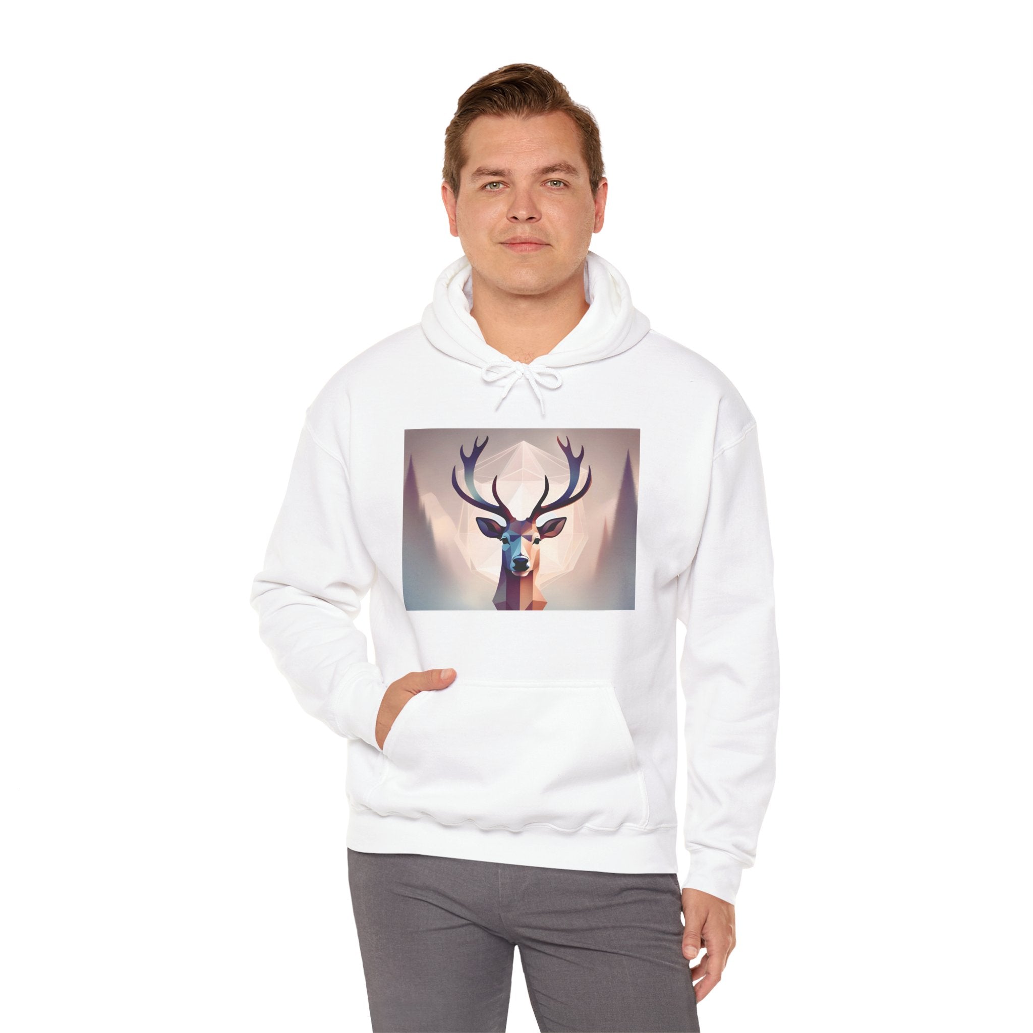 Deer Print Hoodie - Winter Essentials