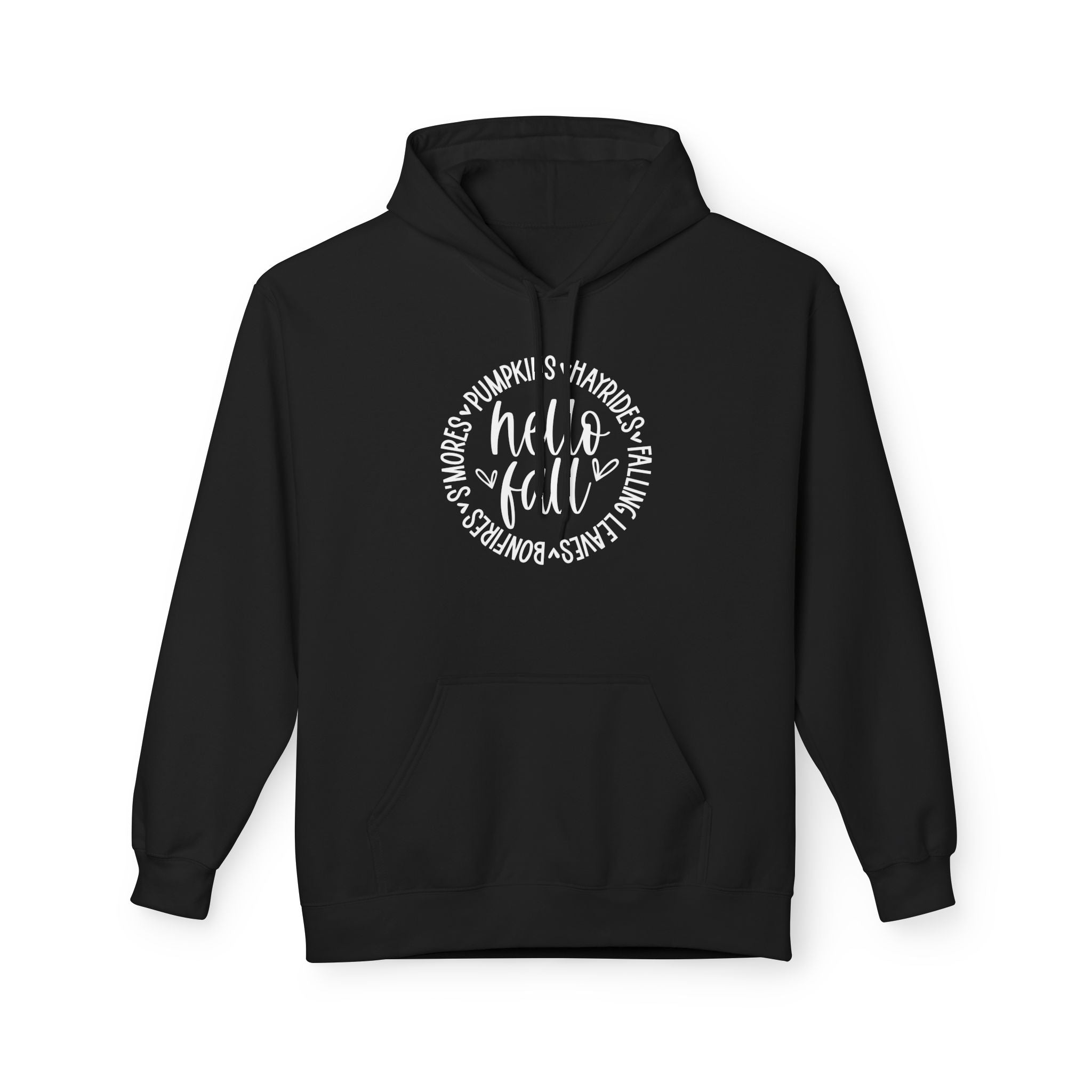 Hello Fall Fleece Hooded Sweatshirt