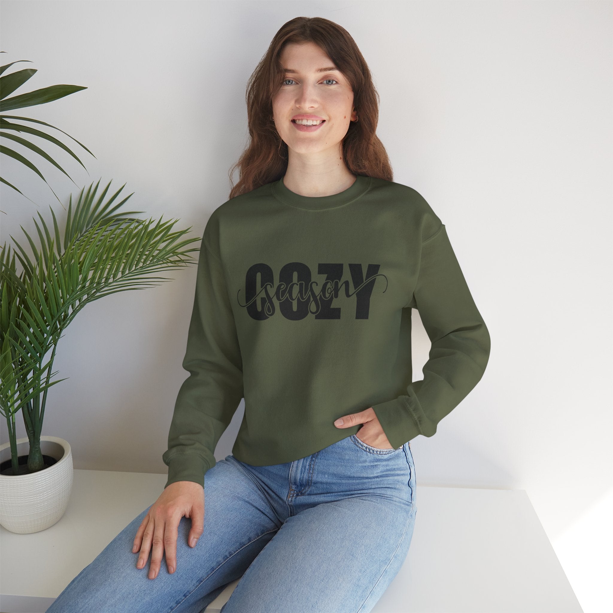 Cozy Season Crewneck Sweatshirt - Perfect Fall & Winter Wear