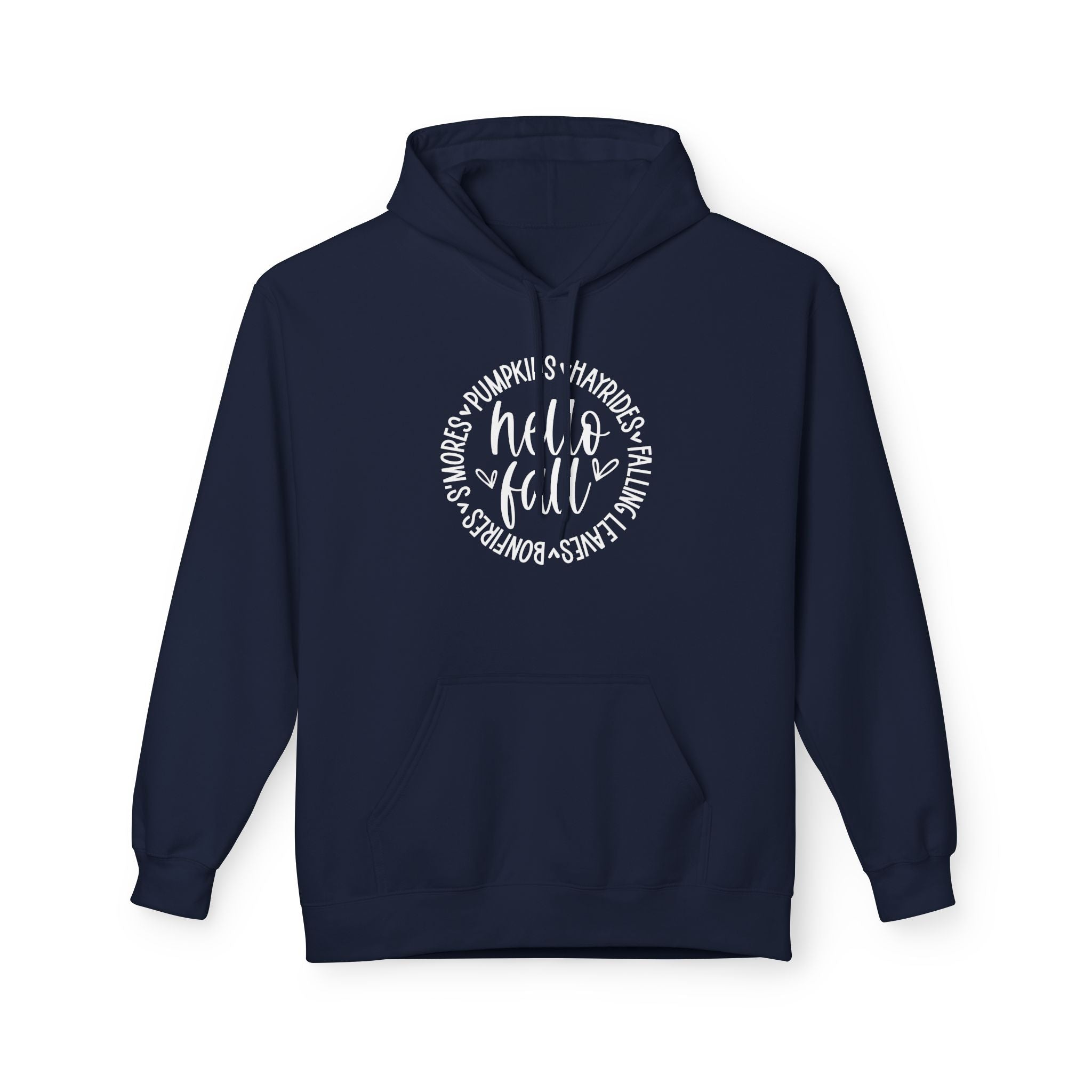 Hello Fall Fleece Hooded Sweatshirt