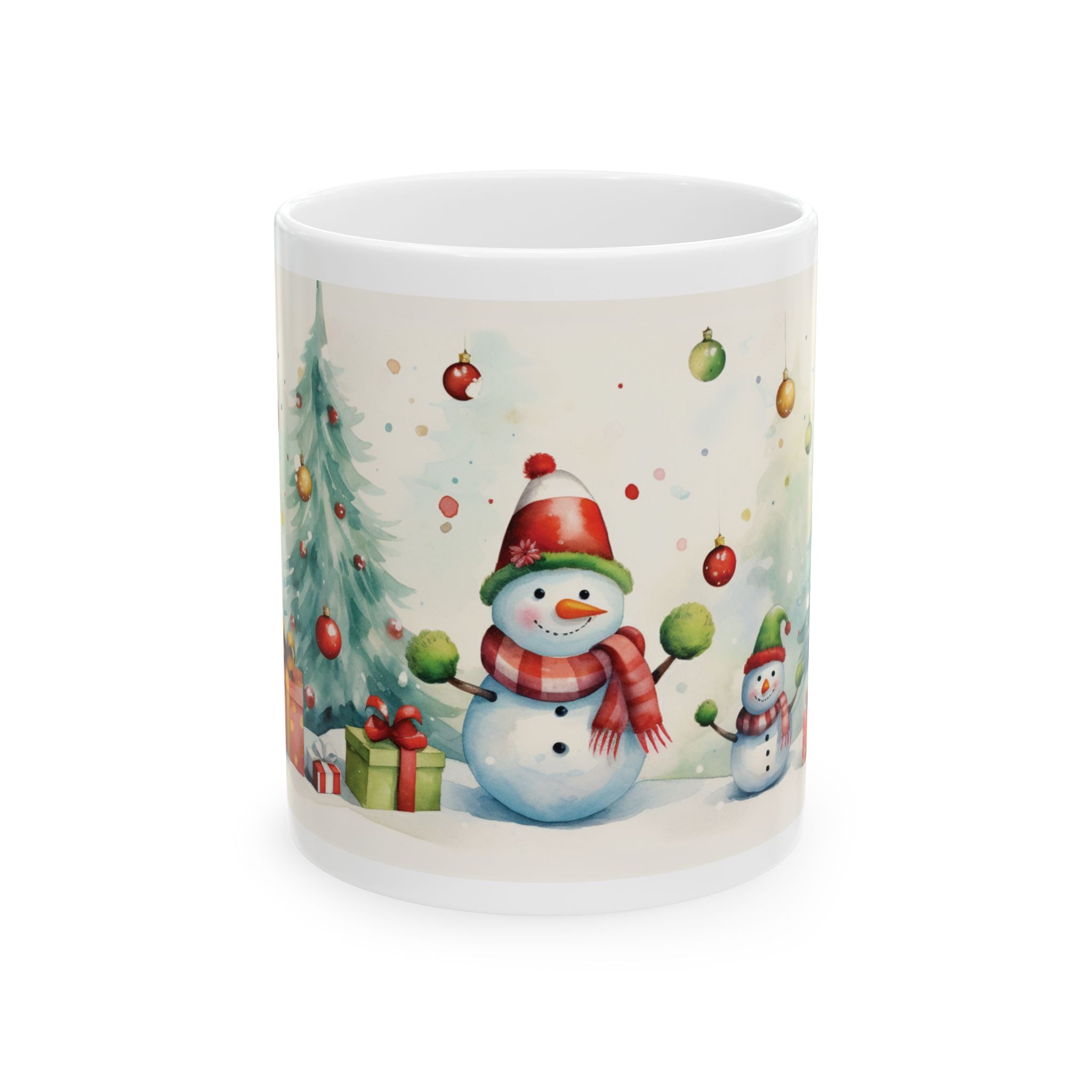 Festive Snowman Ceramic Mug for Holiday Cheer