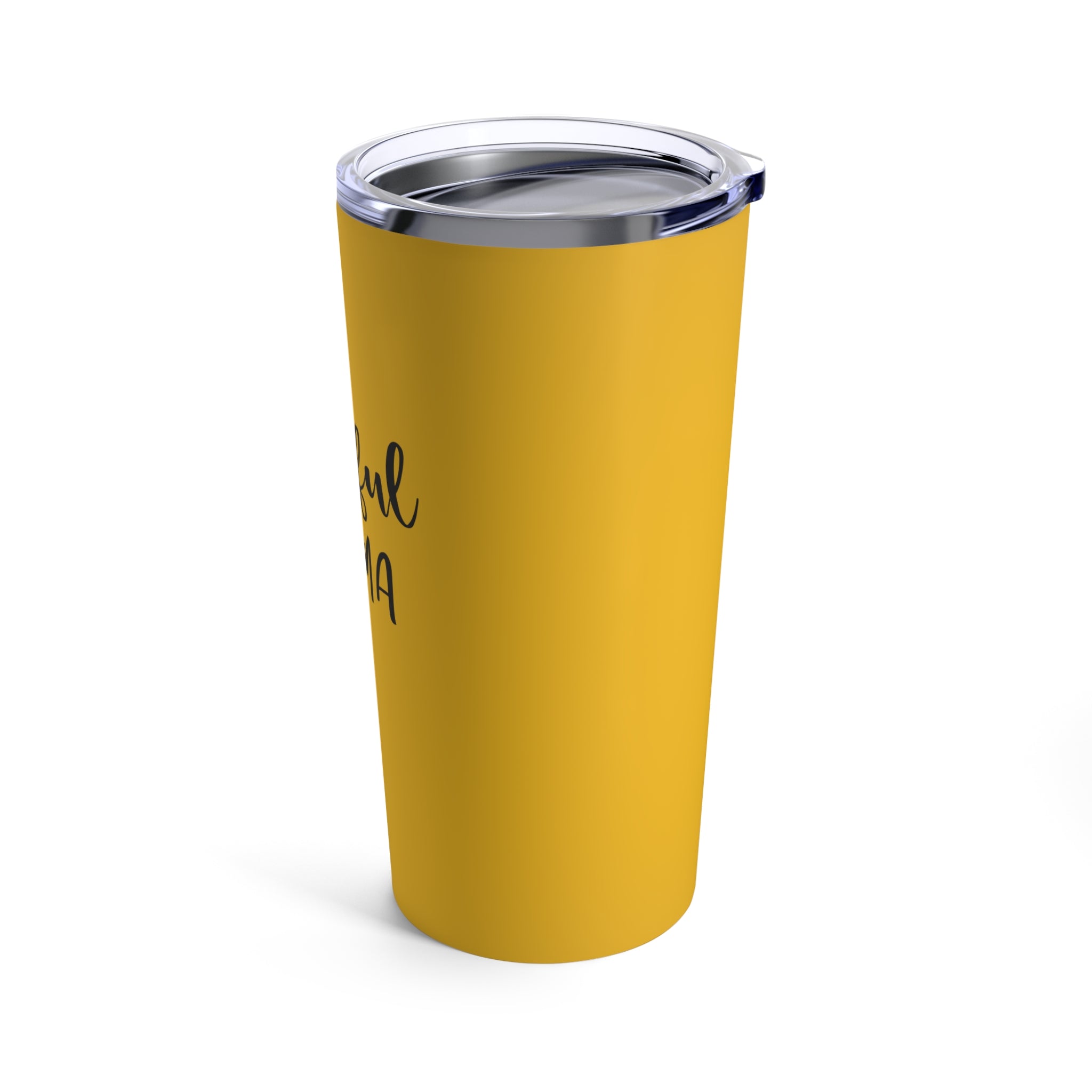 Grateful mama Insulated Stainless Steel Yellow Tumbler 20oz