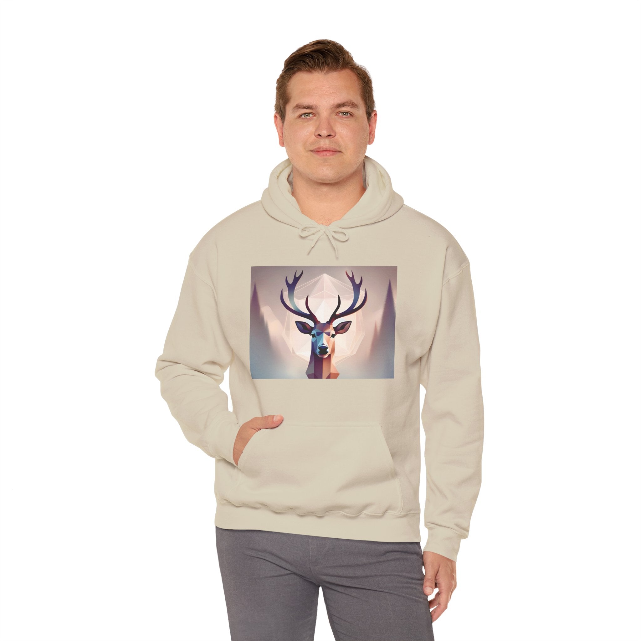 Deer Print Hoodie - Winter Essentials