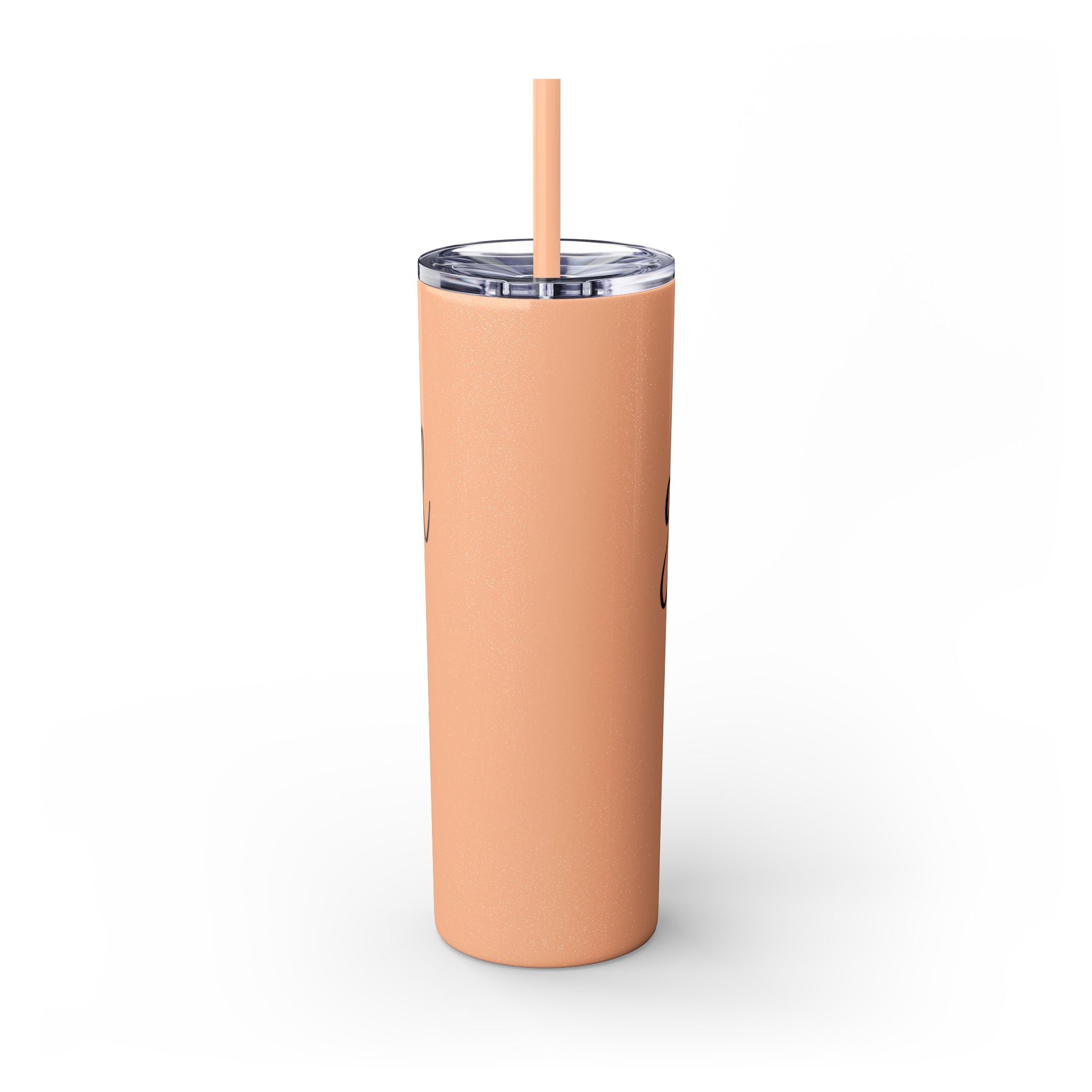 Grateful Mama Insulated Stainless Skinny Tumbler with Straw, 20oz