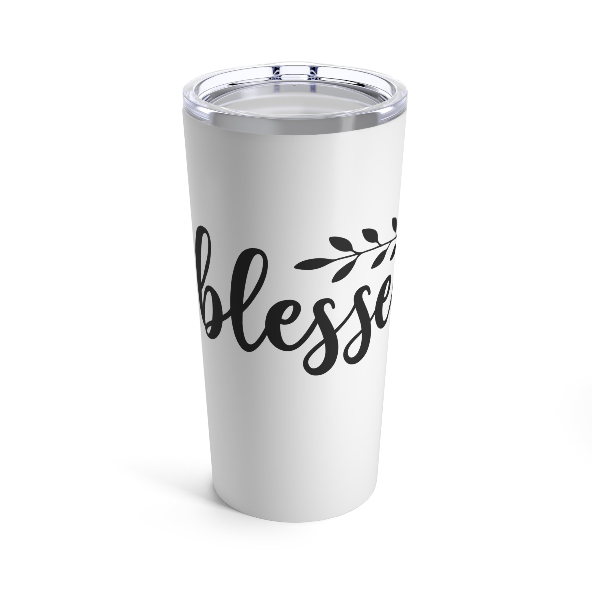 Blessed Insulated Stainless Steel White Tumbler 20oz