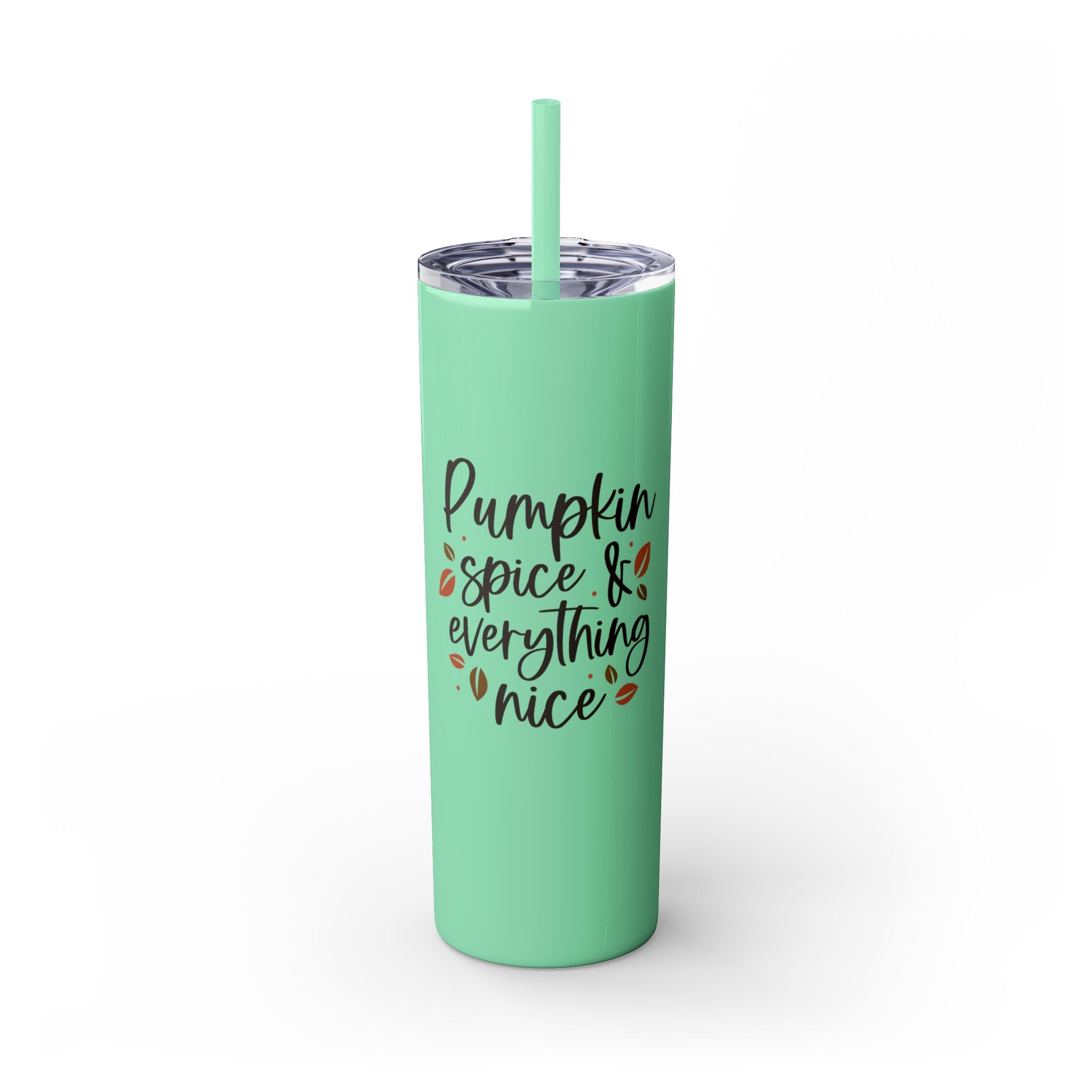 Pumpkin Spice & Everything Nice Insulated Stainless Skinny Tumbler 20oz