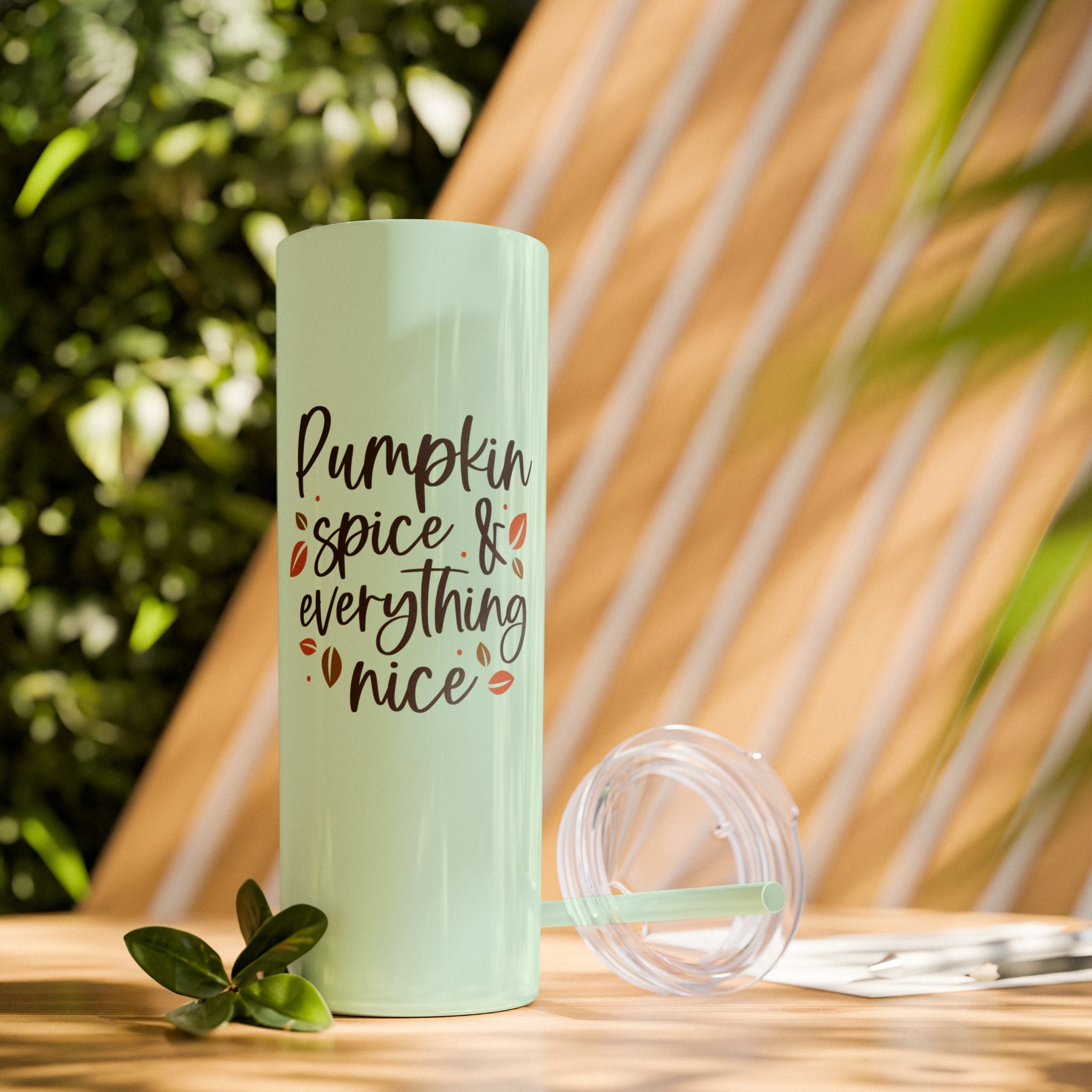 Pumpkin Spice & Everything Nice Insulated Stainless Skinny Tumbler 20oz