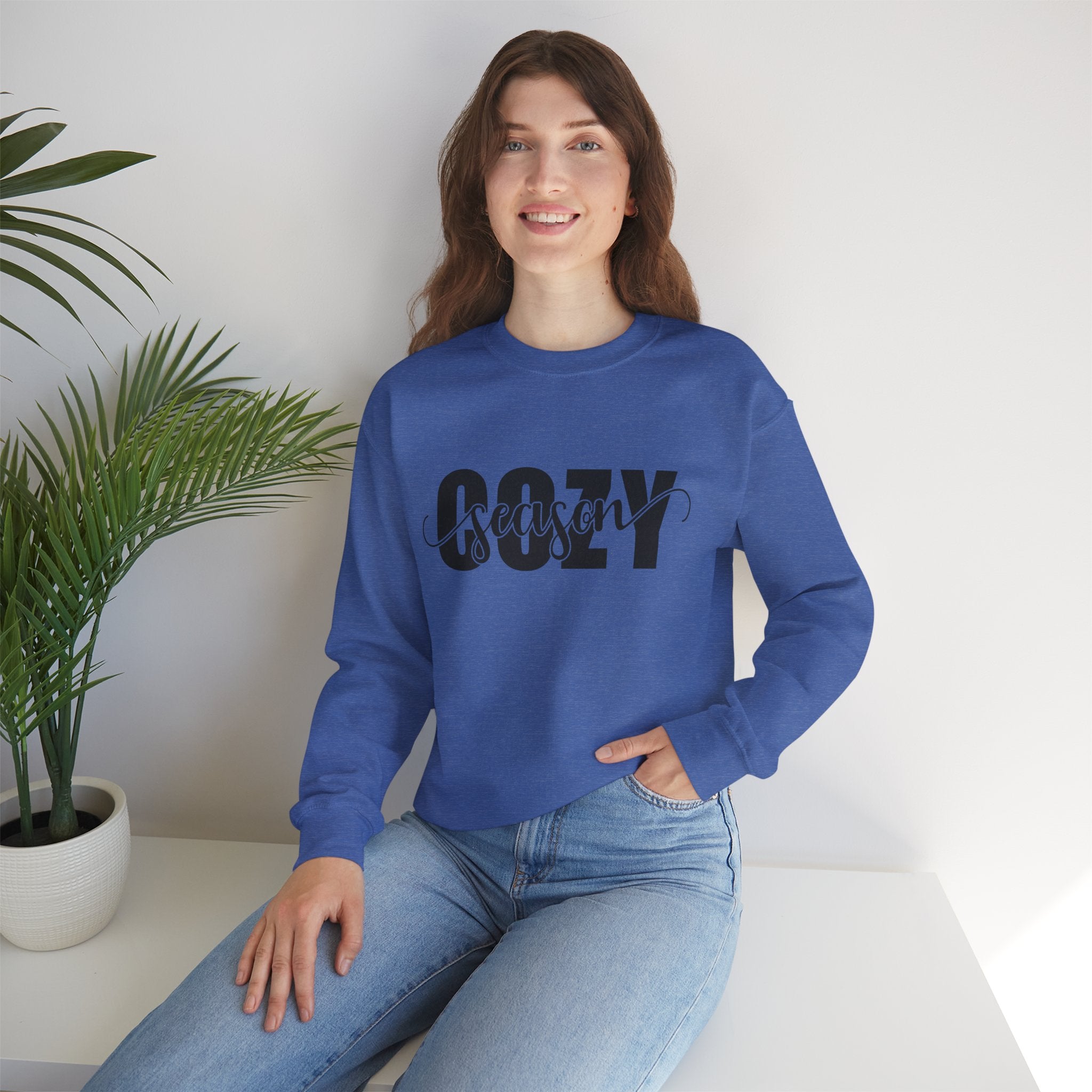 Cozy Season Crewneck Sweatshirt - Perfect Fall & Winter Wear