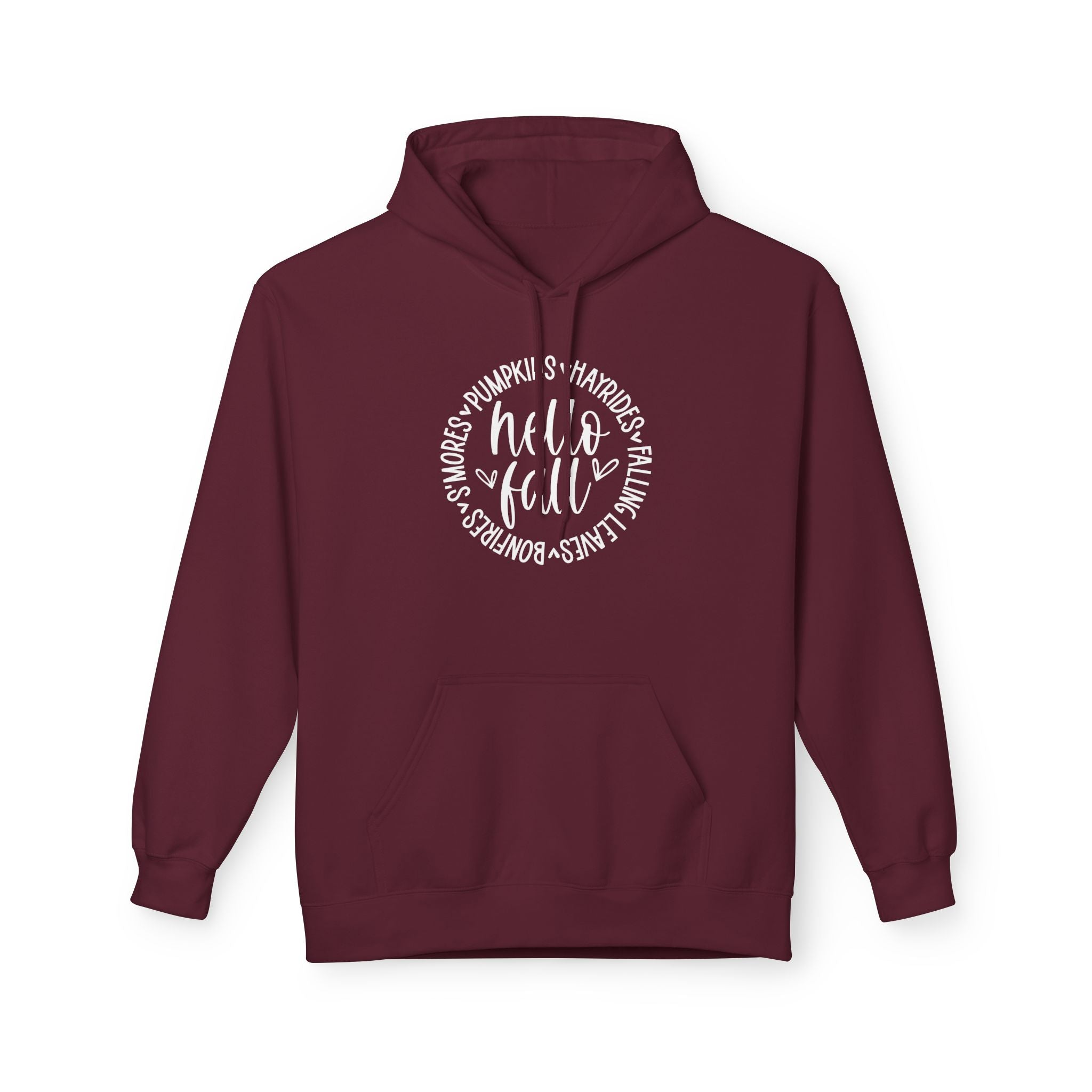 Hello Fall Fleece Hooded Sweatshirt