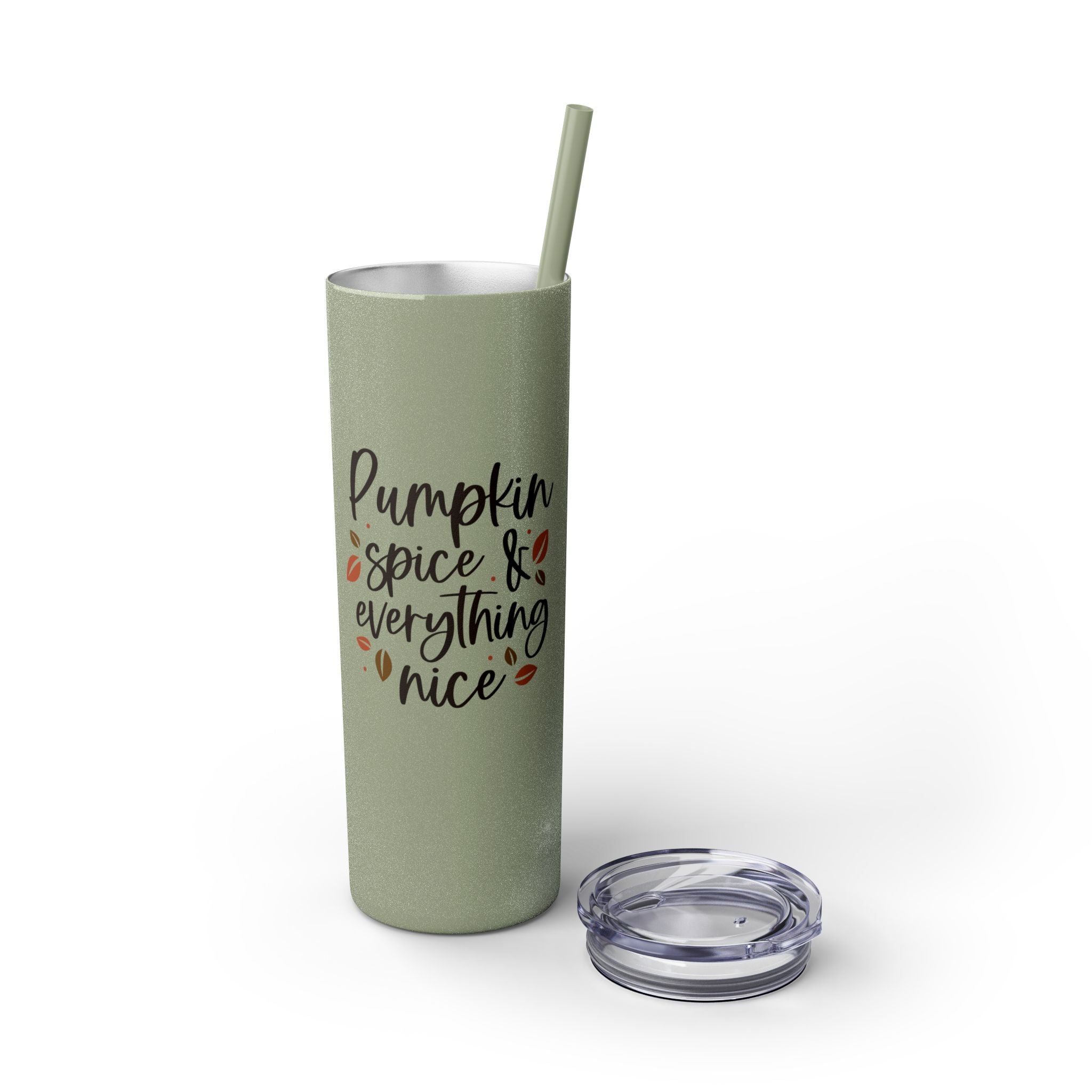 Pumpkin Spice & Everything Nice Insulated Stainless Skinny Tumbler 20oz