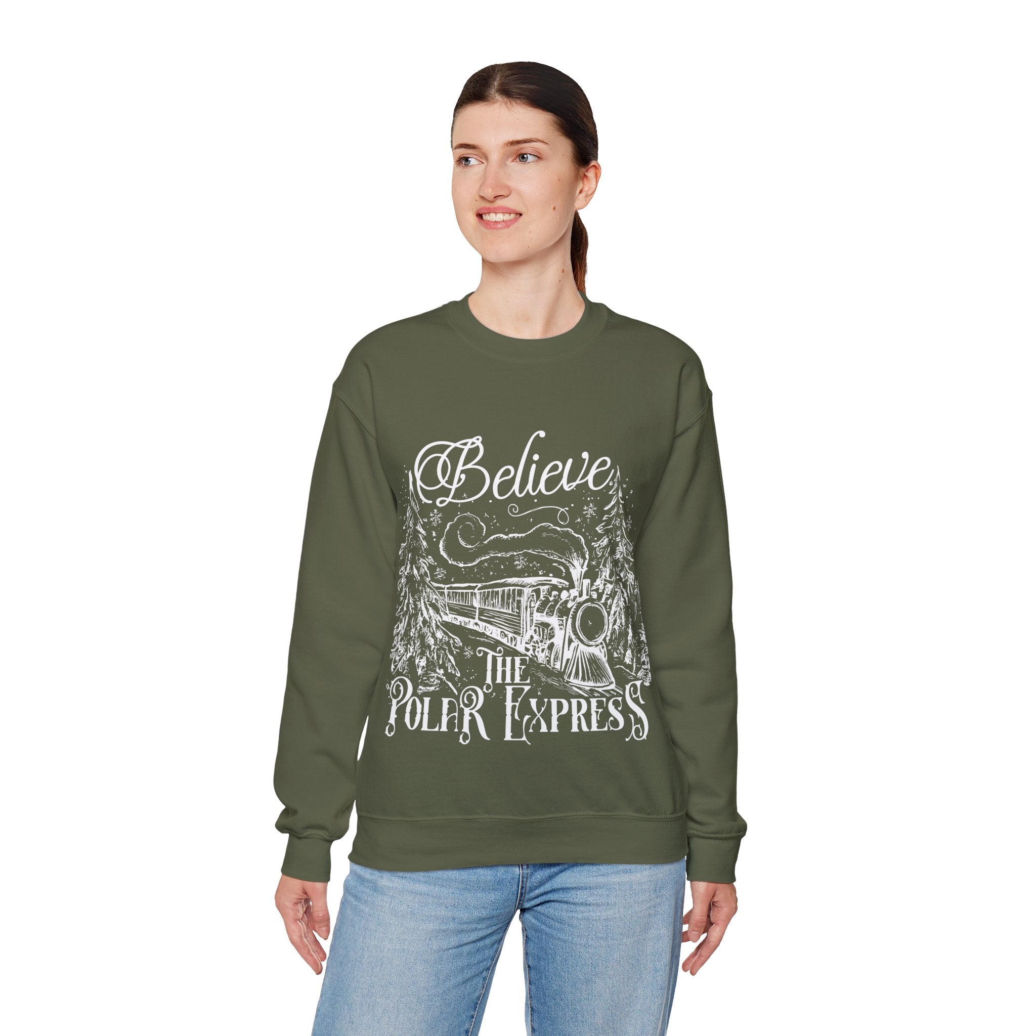 Believe in the Polar Express Crewneck Sweatshirt - Unisex