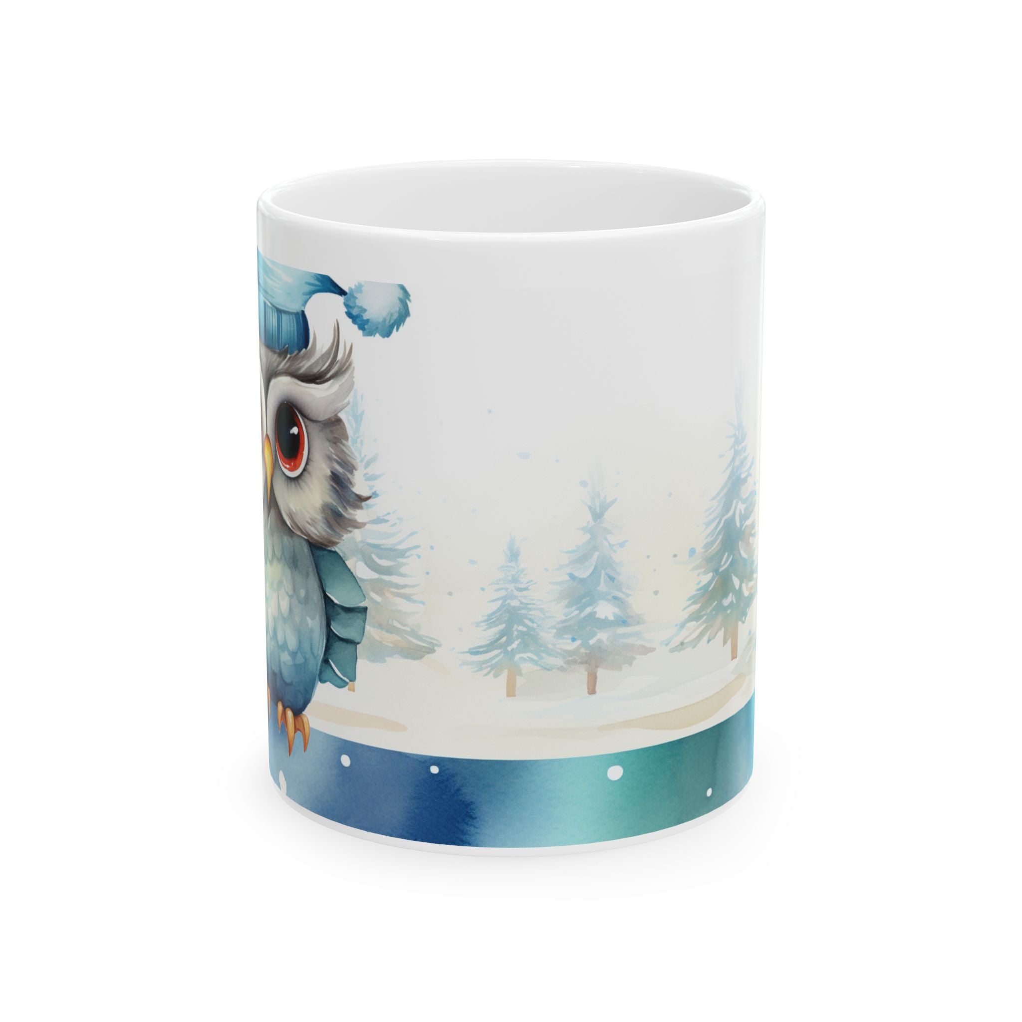 Winter Owl Ceramic Mug - 11oz