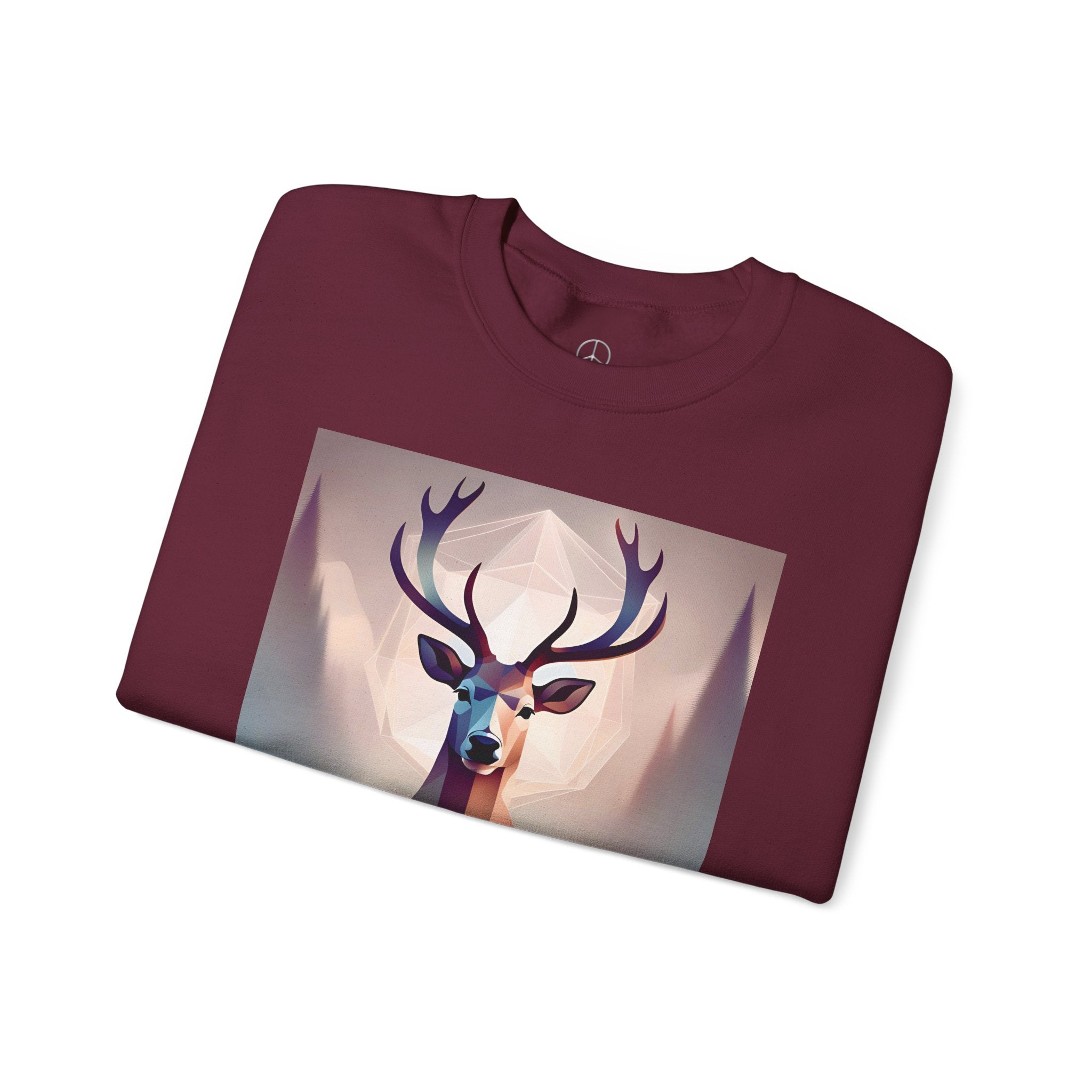 Deer Print Crewneck Sweatshirt - Cozy and Trendy for all Occasions