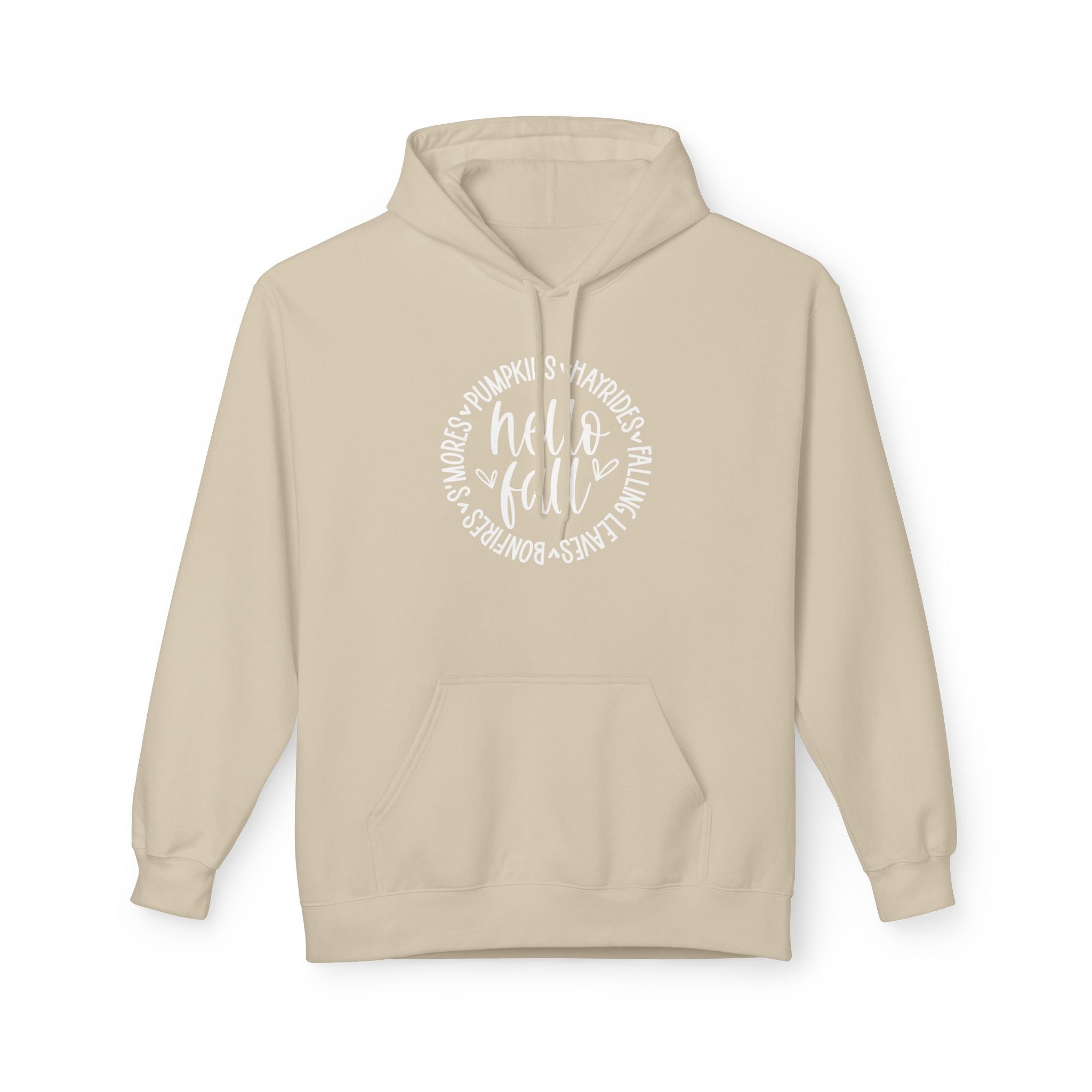 Hello Fall Fleece Hooded Sweatshirt