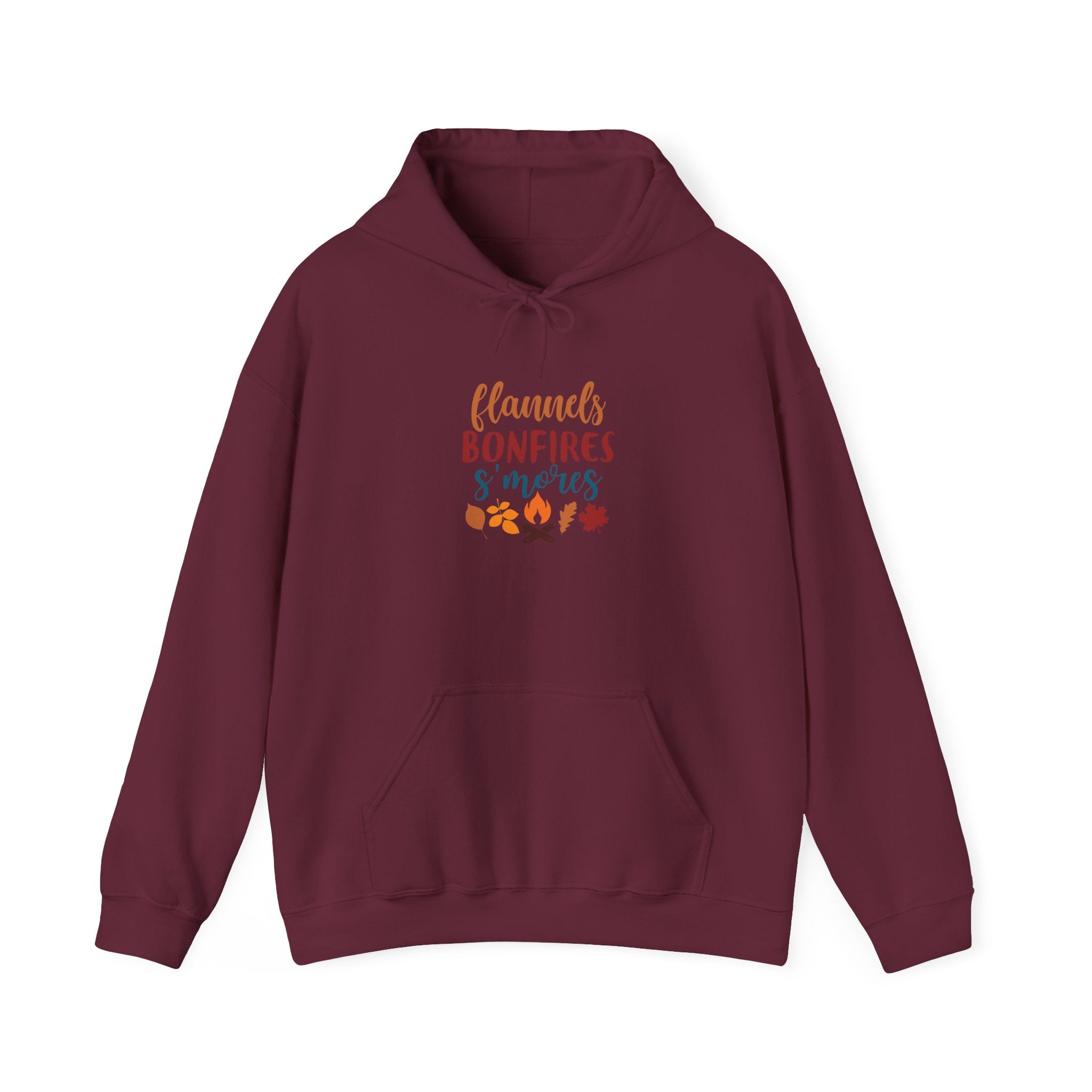 Flannel, Bonfire & S'more Hooded Sweatshirt