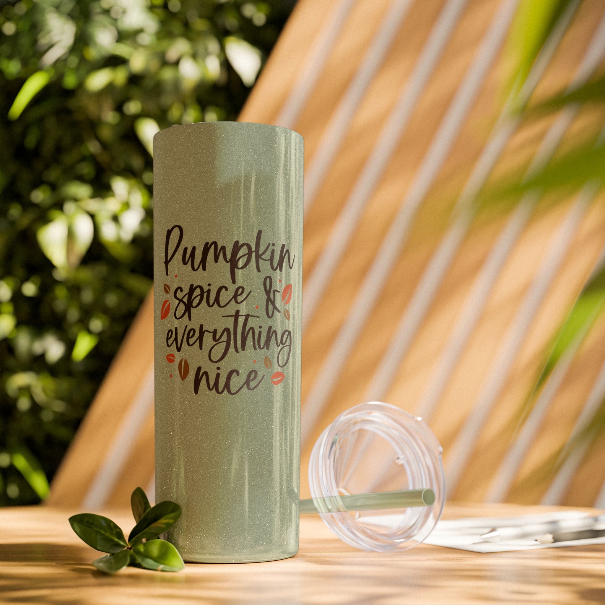 Pumpkin Spice & Everything Nice Insulated Stainless Skinny Tumbler 20oz