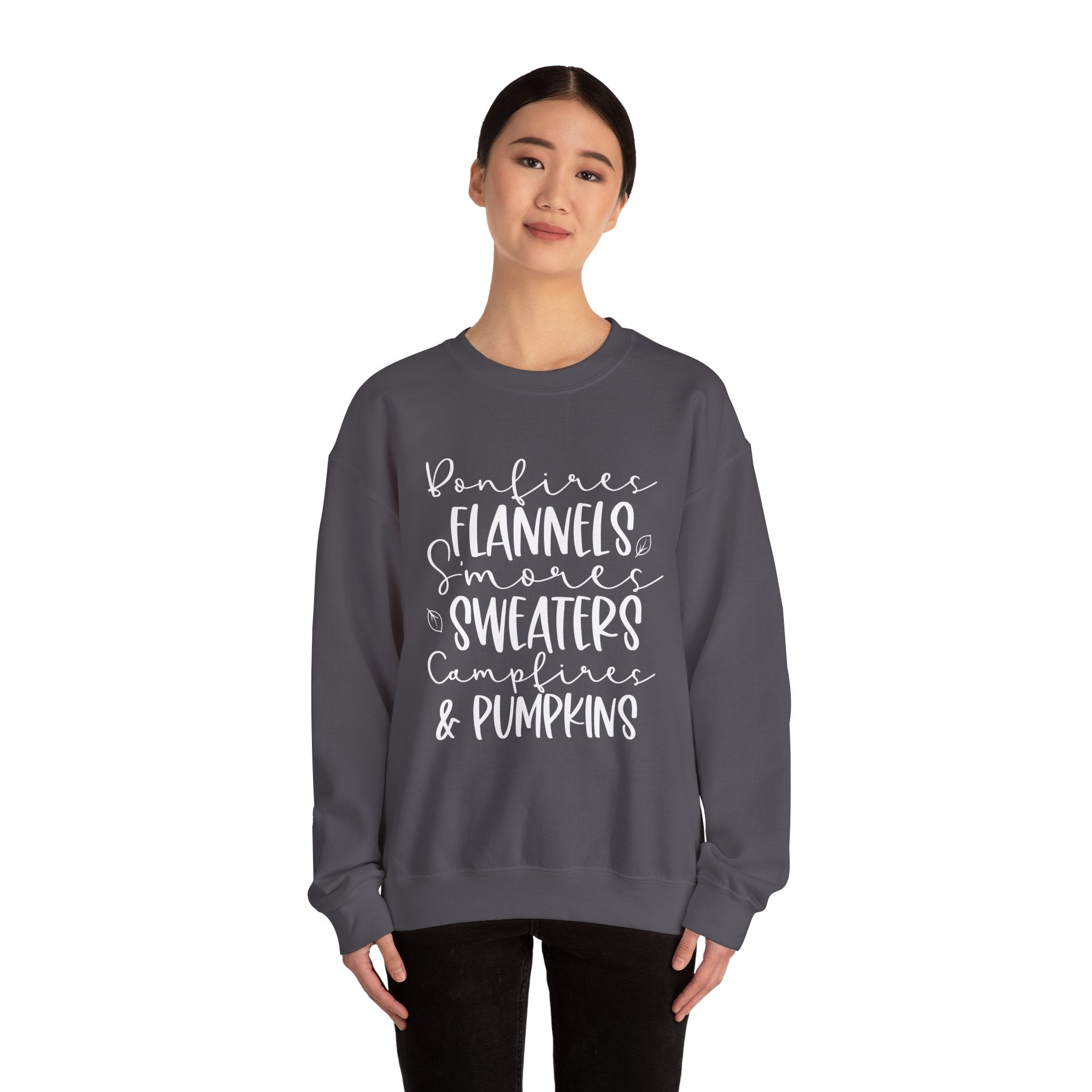 Autumn/Fall Crewneck Sweatshirt (Bonfire, Flannel, S'mores...)