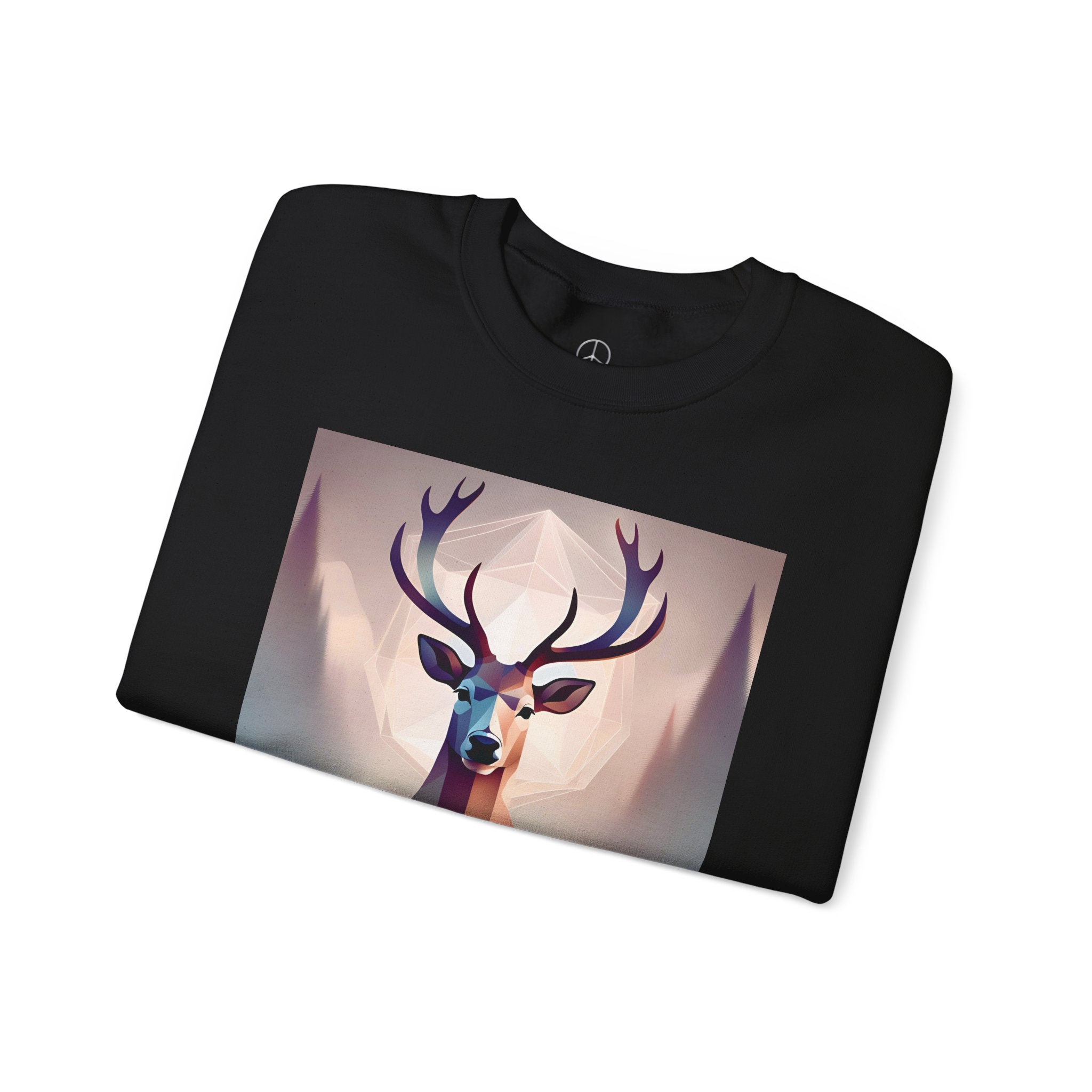 Deer Print Crewneck Sweatshirt - Cozy and Trendy for all Occasions