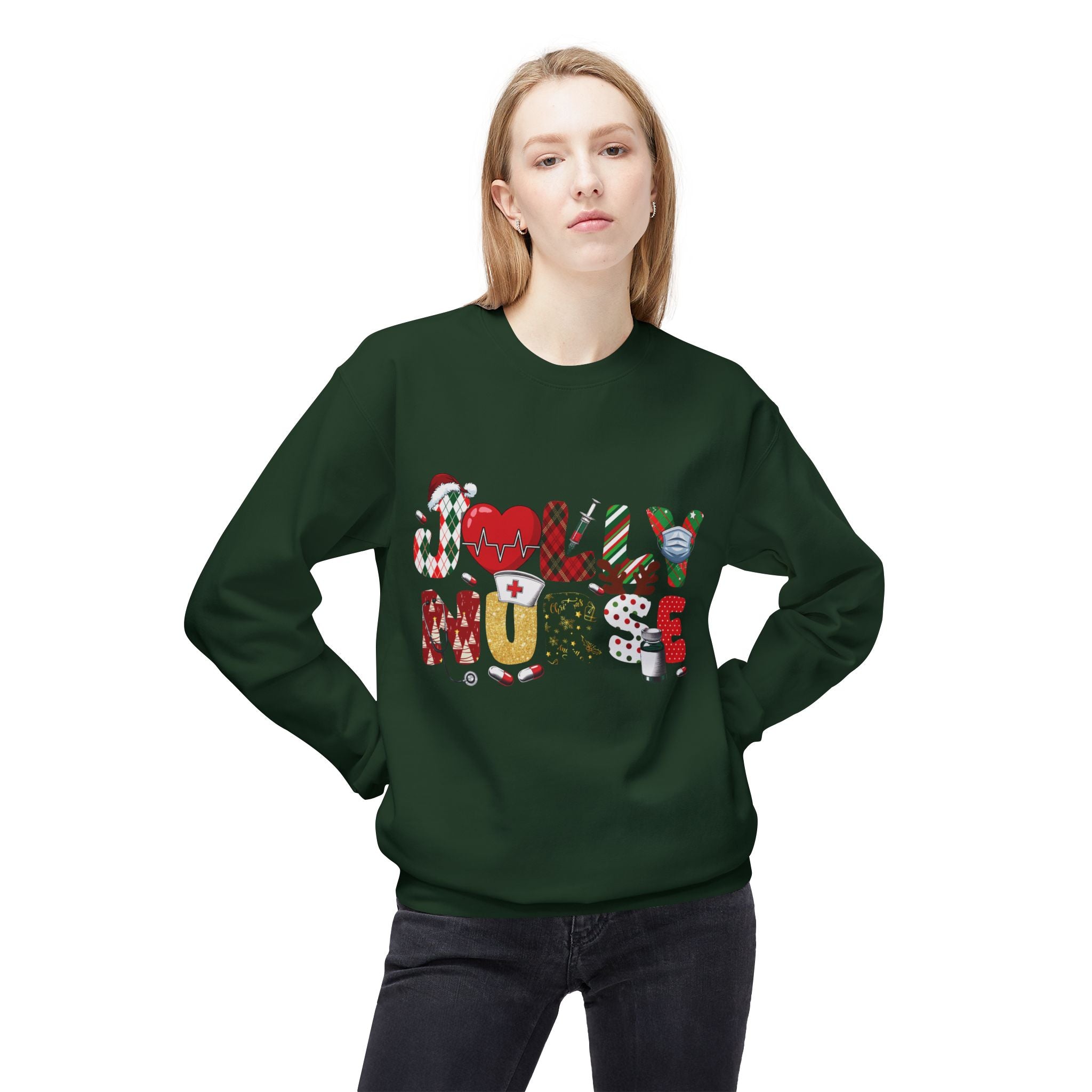 Holiday Nurse Crewneck Sweatshirt